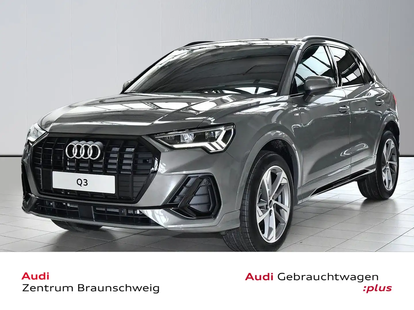 Audi Q3 35 TDI S line ANHÄNGERK+RÜCKFAHRK.+LED+NAVI Grijs - 1