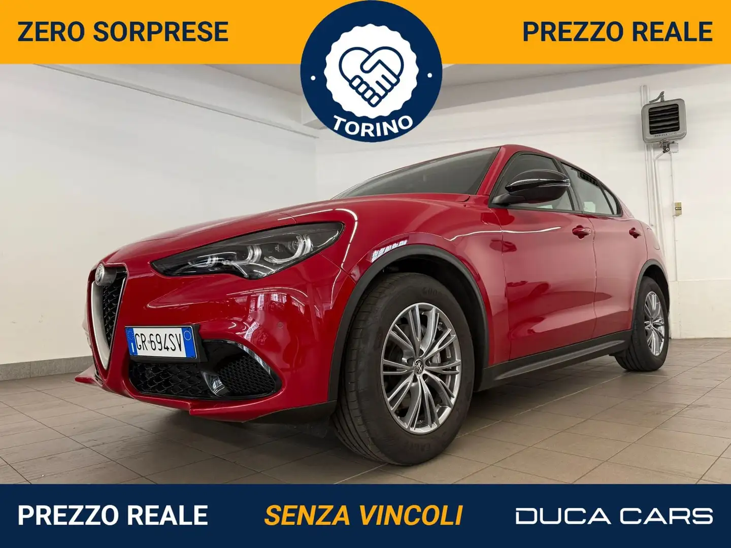 Alfa Romeo Stelvio 2.2 Turbodiesel 160 CV AT8 RWD Super crvena - 1