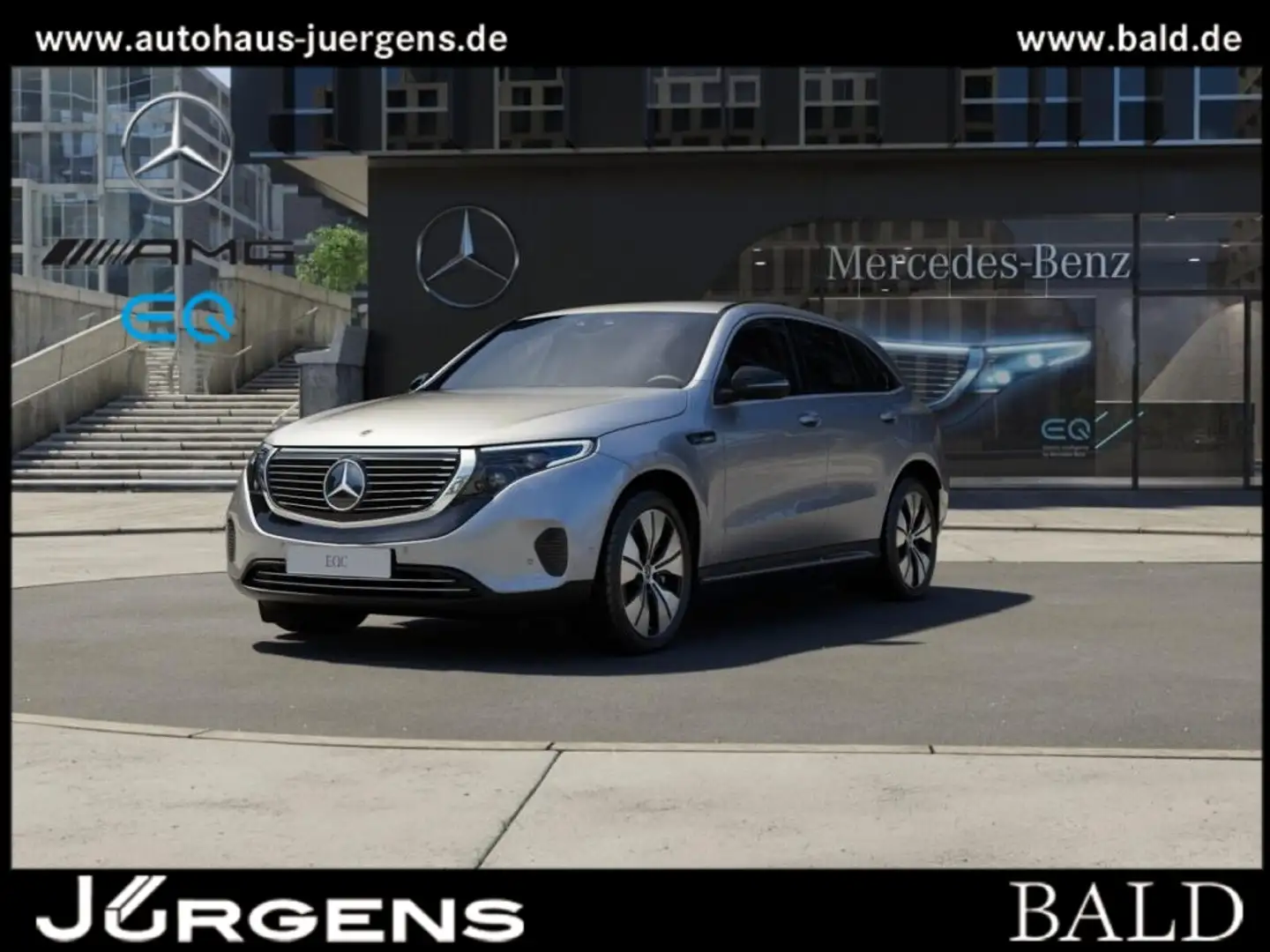 Mercedes-Benz EQC 400 4M ElectricArt/MLB/Cam/AHK/Distr/Totw/19 Argent - 1