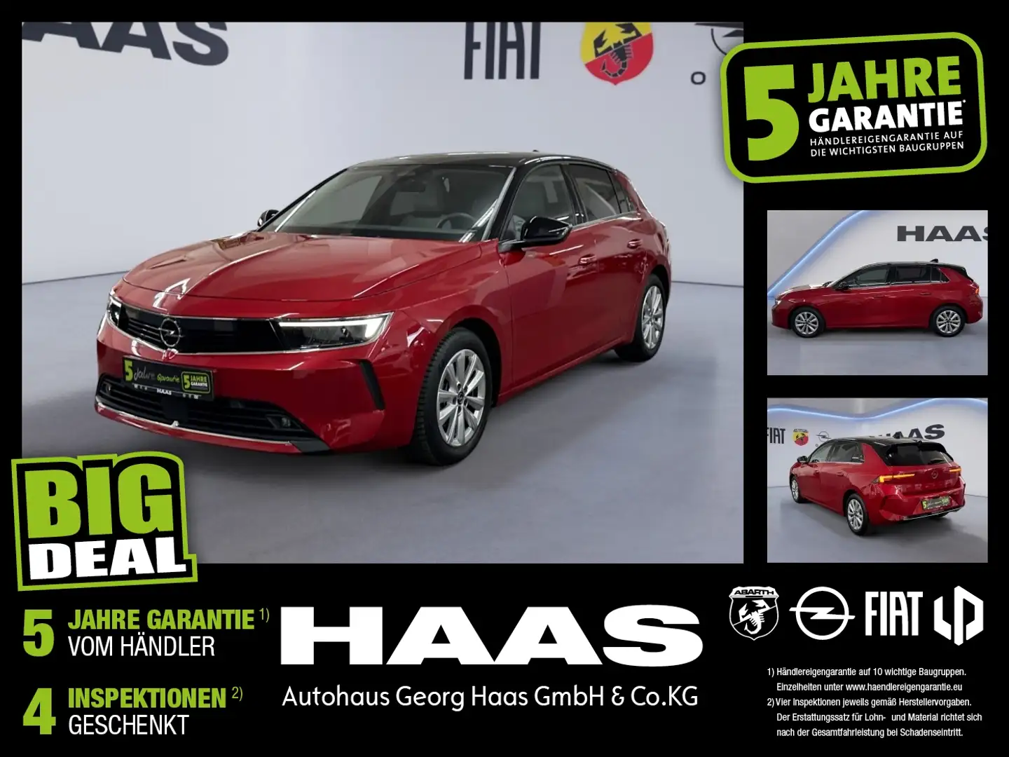 Opel Astra L 1.2 Turbo Elegance Navi,Kamera, Allwetter Rot - 1