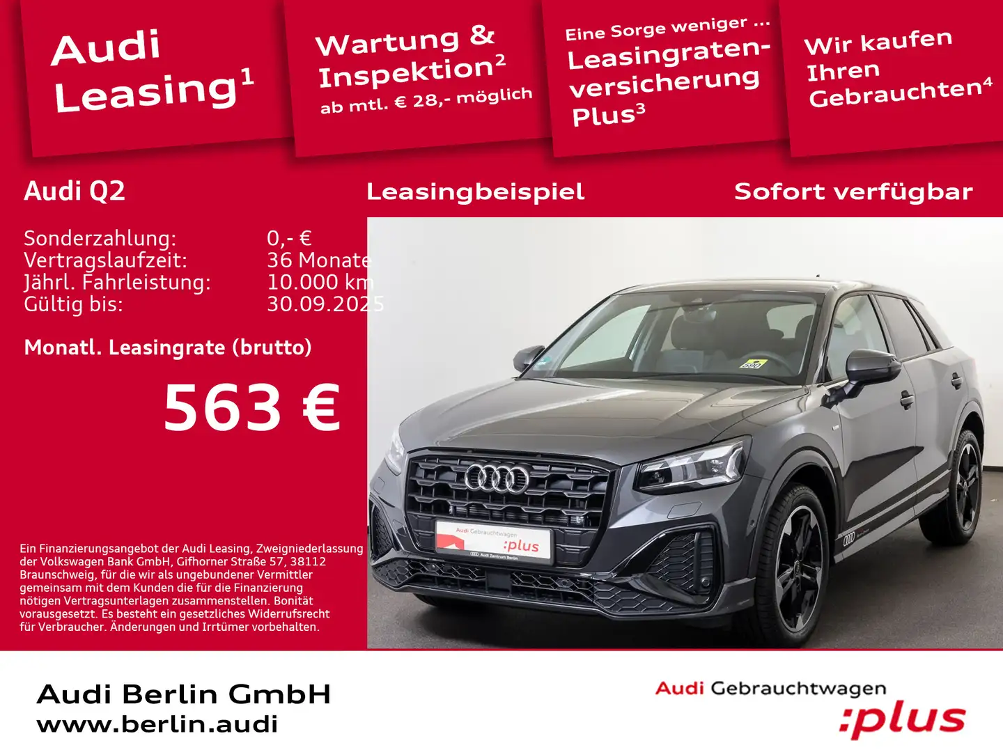 Audi Q2 S line 35 TFSI S tronic Grau - 1