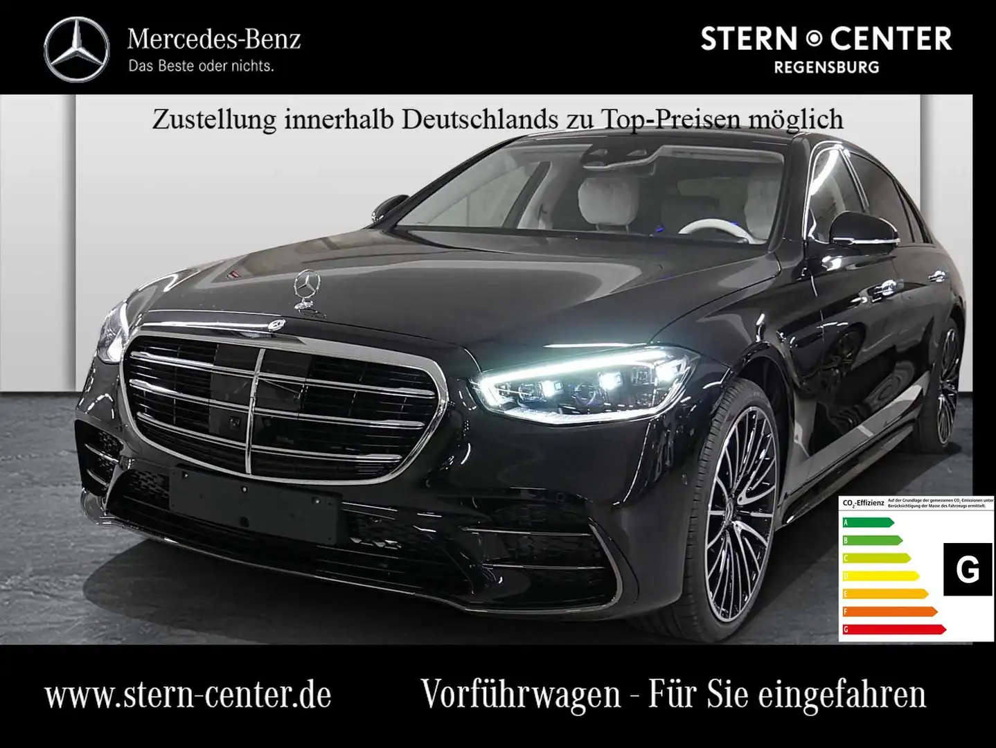 Mercedes-Benz S 450 d 4M AMG lang High-End Fond-Entertainment Noir - 1