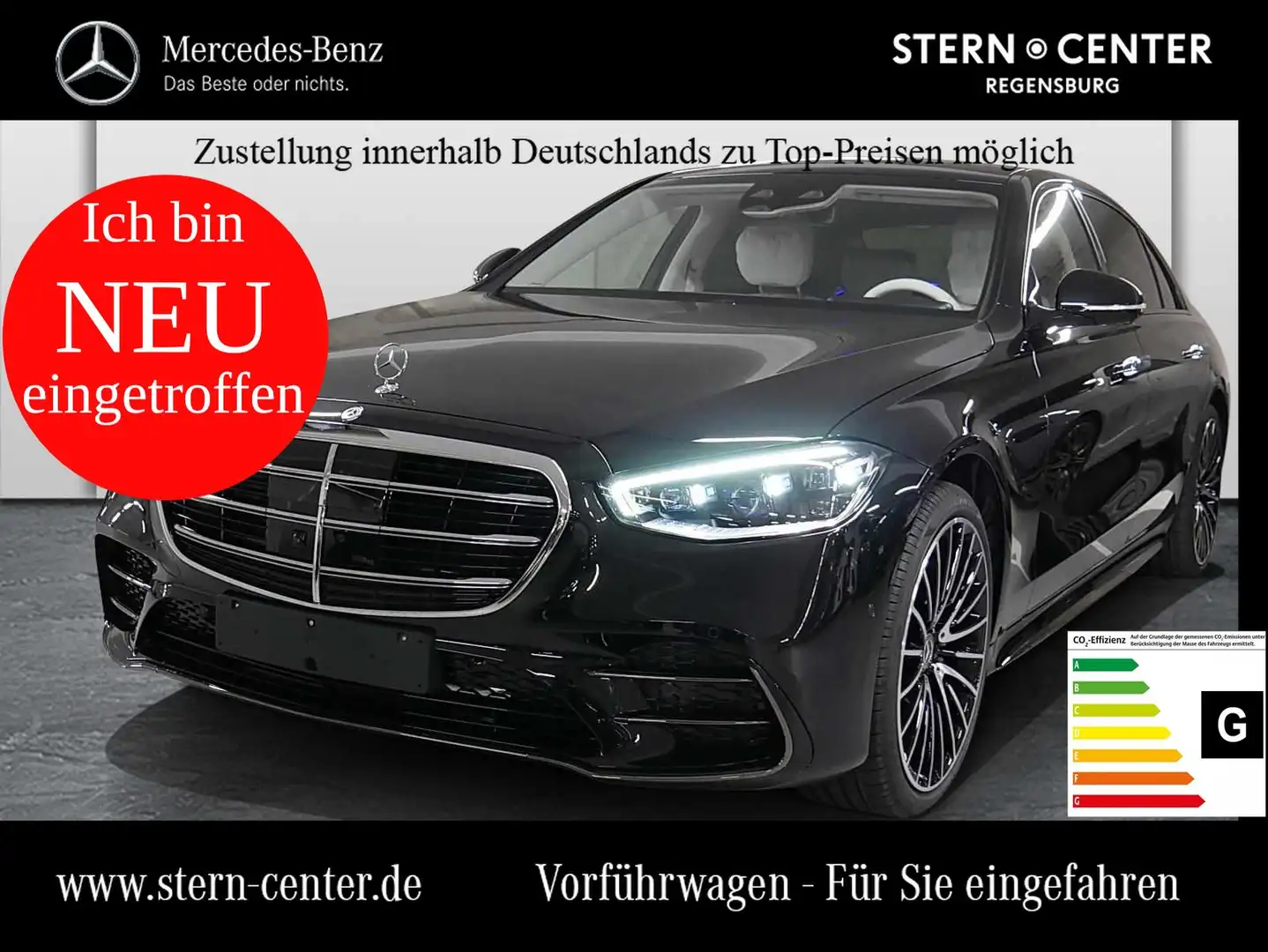 Mercedes-Benz S 450 d 4M AMG lang High-End Fond-Entertainment Schwarz - 1
