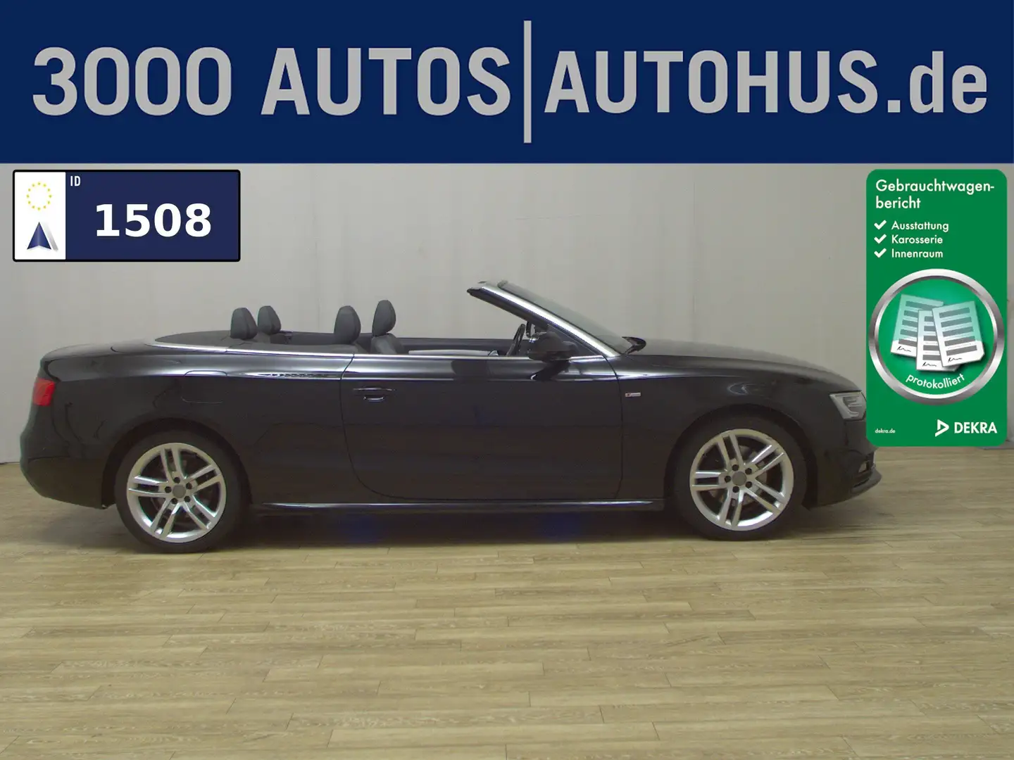 Audi A5 2.0 TDI Cabriolet S-Line Nav Xenon ACC Sound Schwarz - 1