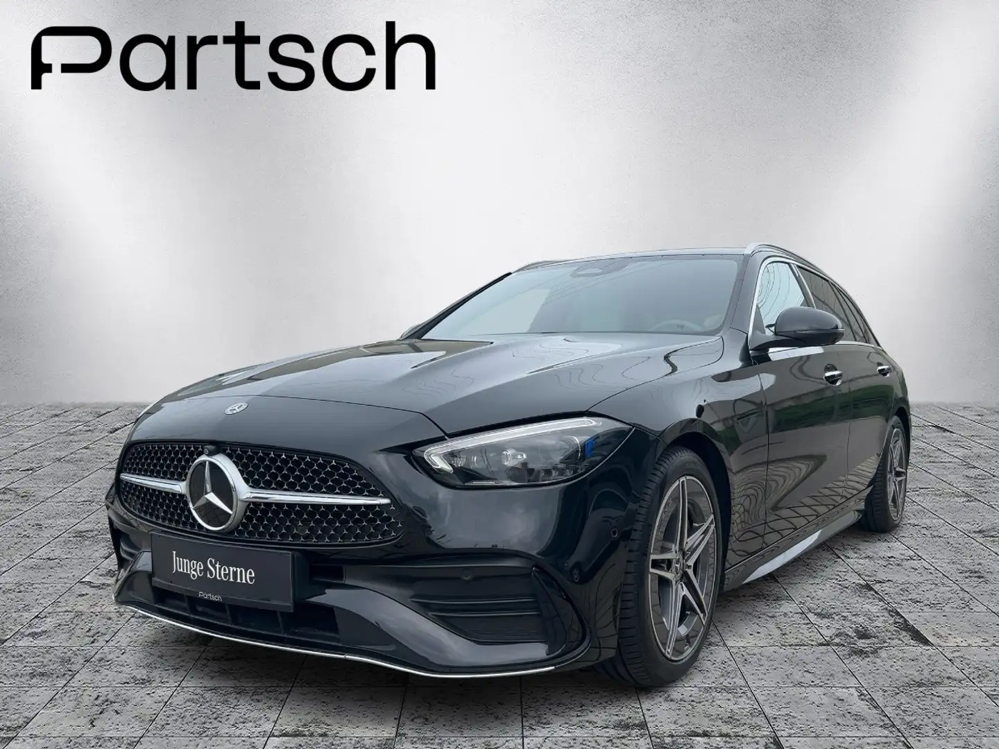 Mercedes-Benz C 220 d T-Modell AMG-Line SpurW KeyLess Leder Schwarz - 2