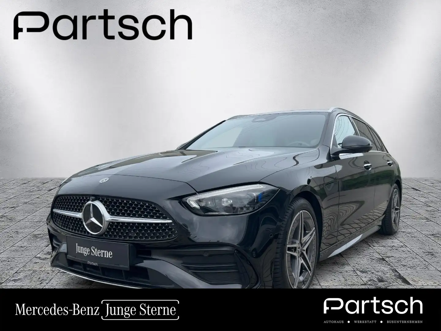 Mercedes-Benz C 220 d T-Modell AMG-Line SpurW KeyLess Leder Schwarz - 1