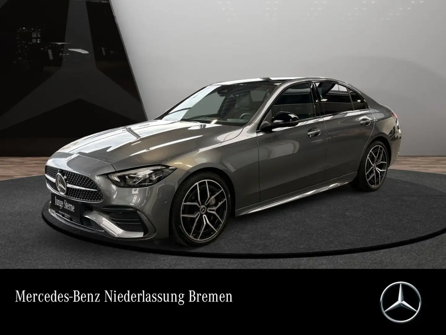 Mercedes-Benz C 180 AMG+NIGHT+PANO+360+LED+TOTW+KEYLESS+9G Grau - 1