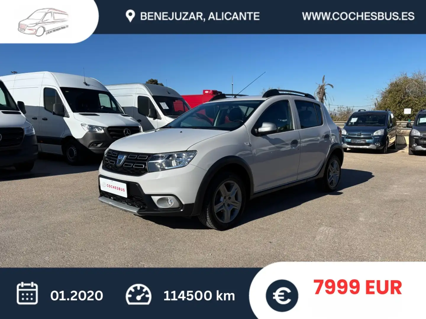 Dacia Sandero 0.9 TCE Stepway Comfort 66kW Gris - 2