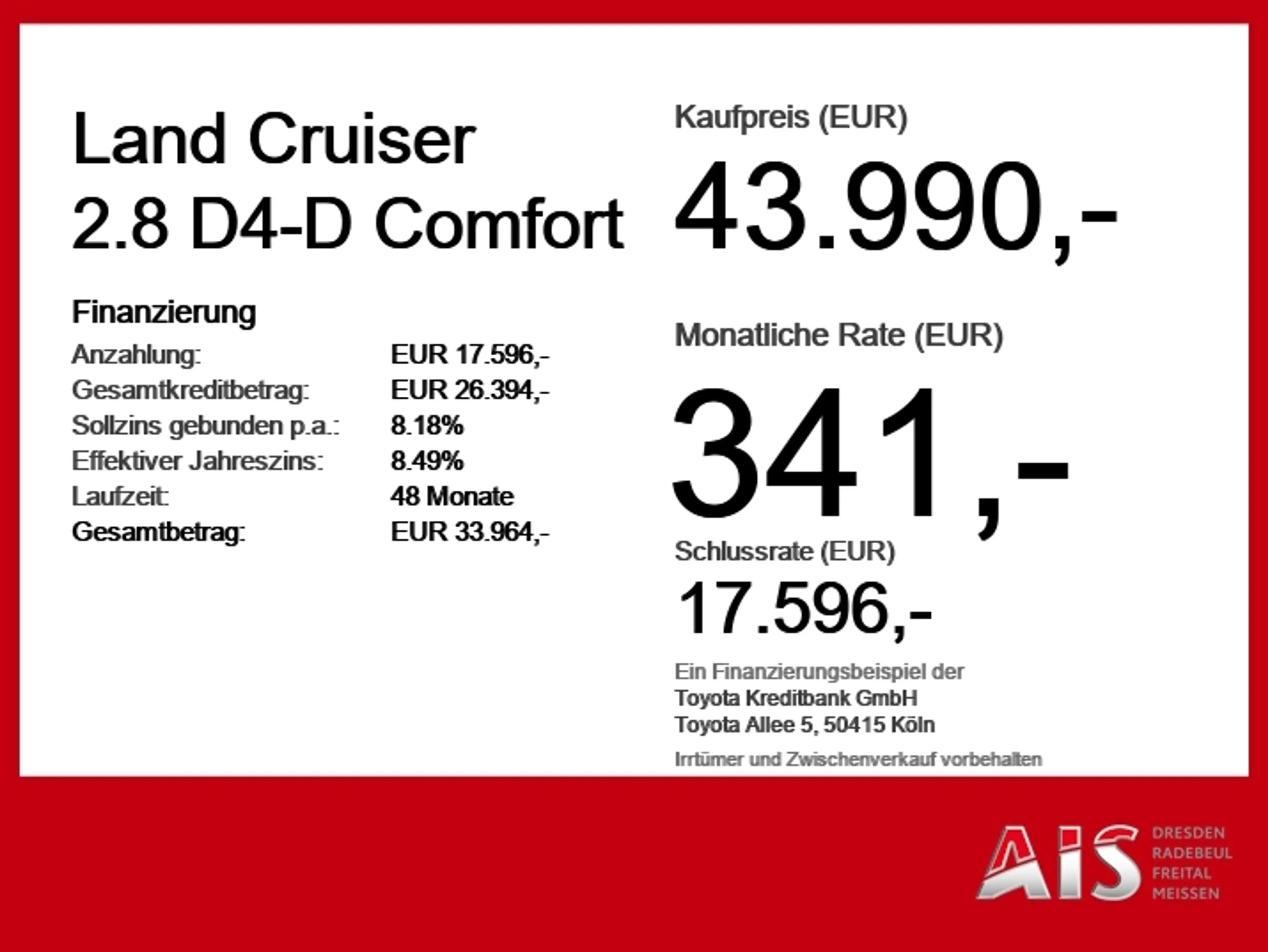 Toyota Land Cruiser 2.8 D4-D Comfort AHK*KAM*SHZ*3xKlima — photo 6