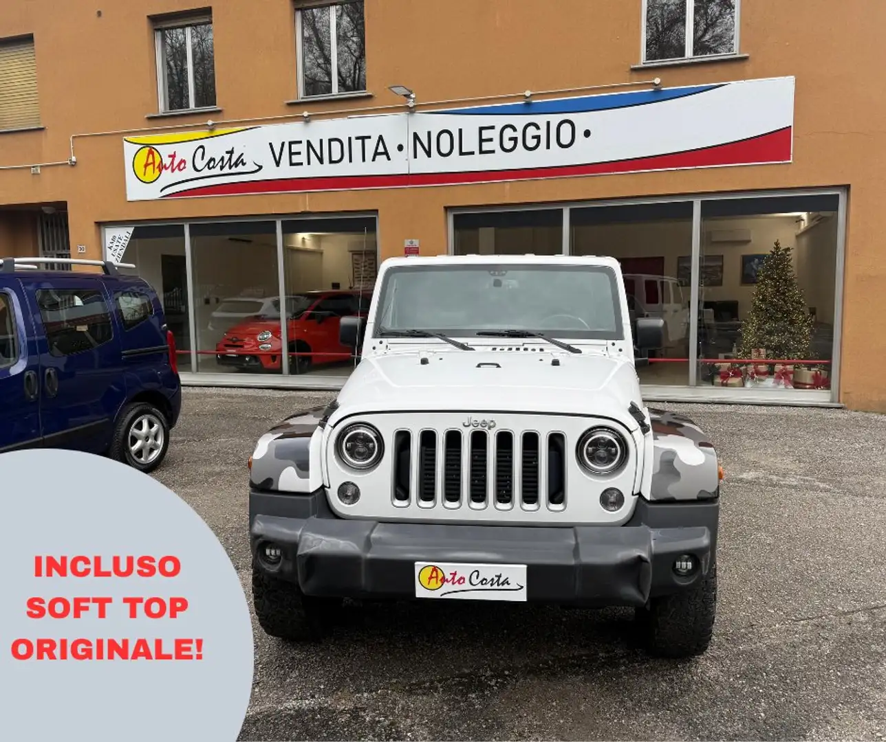 Jeep Wrangler Wrangler III Unlimited 2.8 crd Sahara auto JKU E6 Bianco - 1