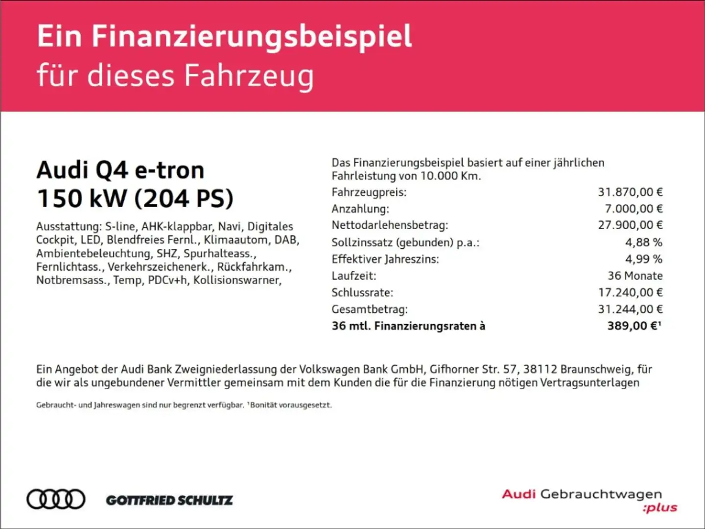 Audi Q4 e-tron 40 S line AHK RFK MMI LED Blu/Azzurro - 2