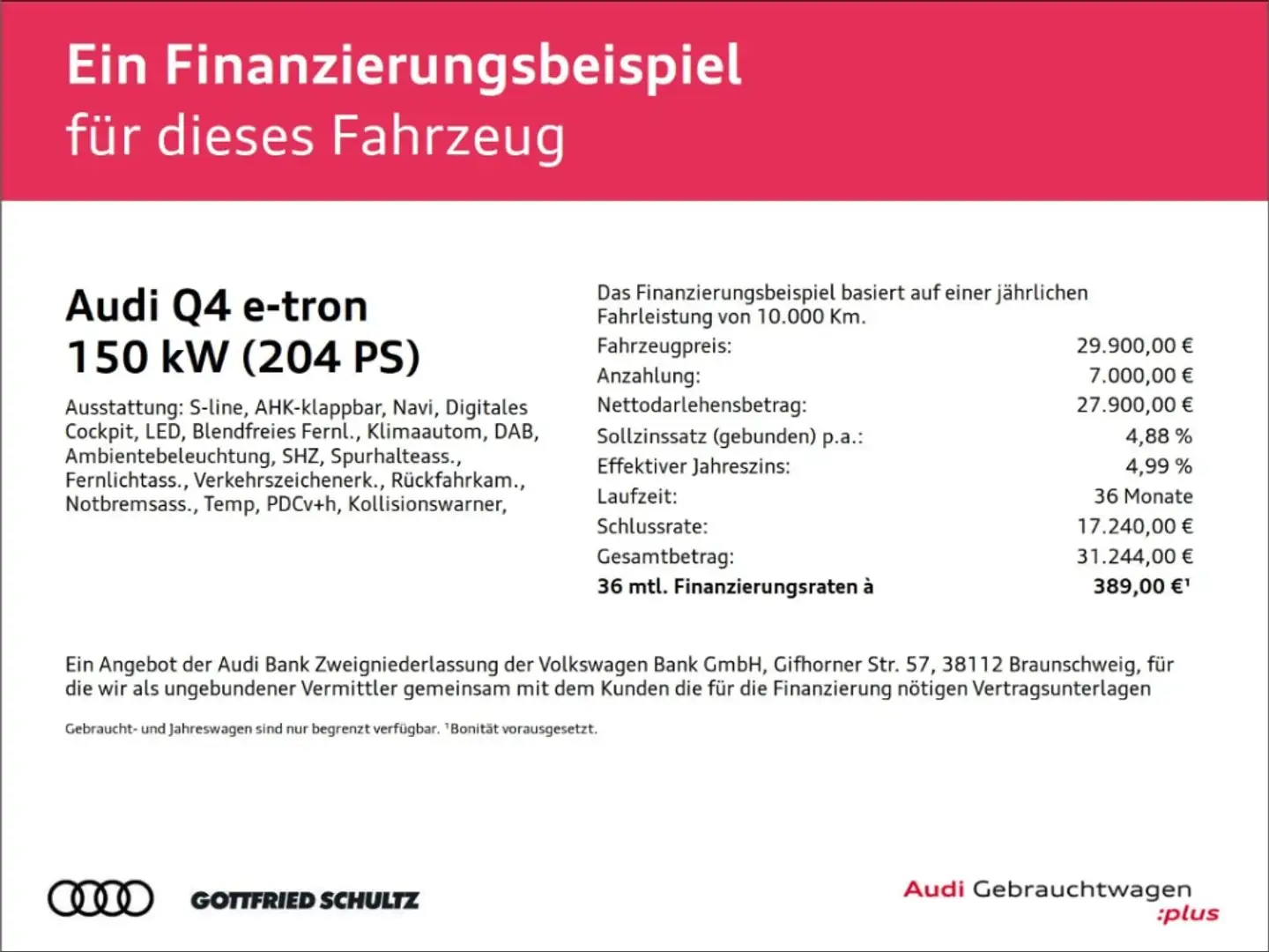 Audi Q4 e-tron 40 S line AHK RFK MMI LED Blau - 2