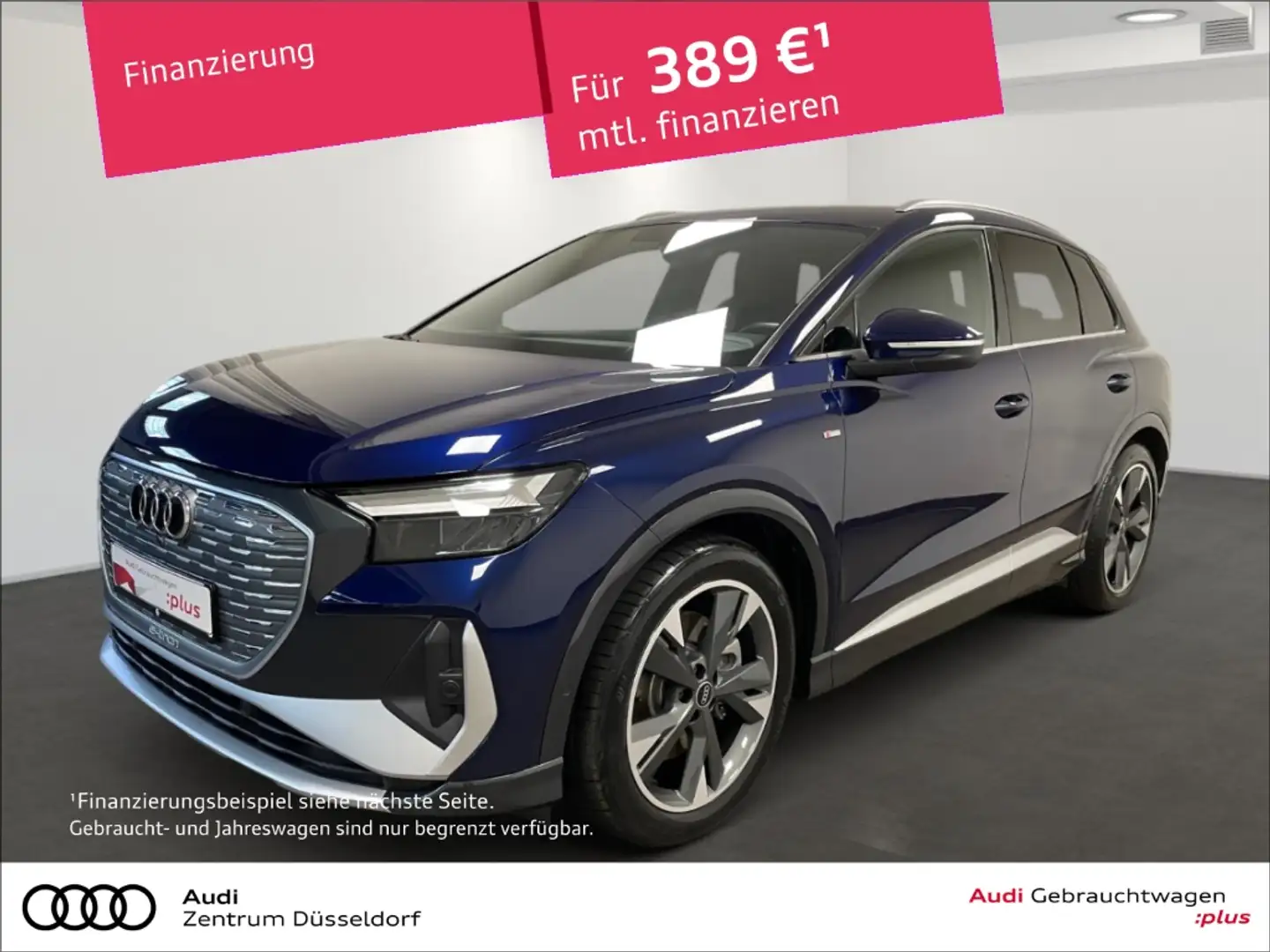 Audi Q4 e-tron 40 S line AHK RFK MMI LED Blau - 1