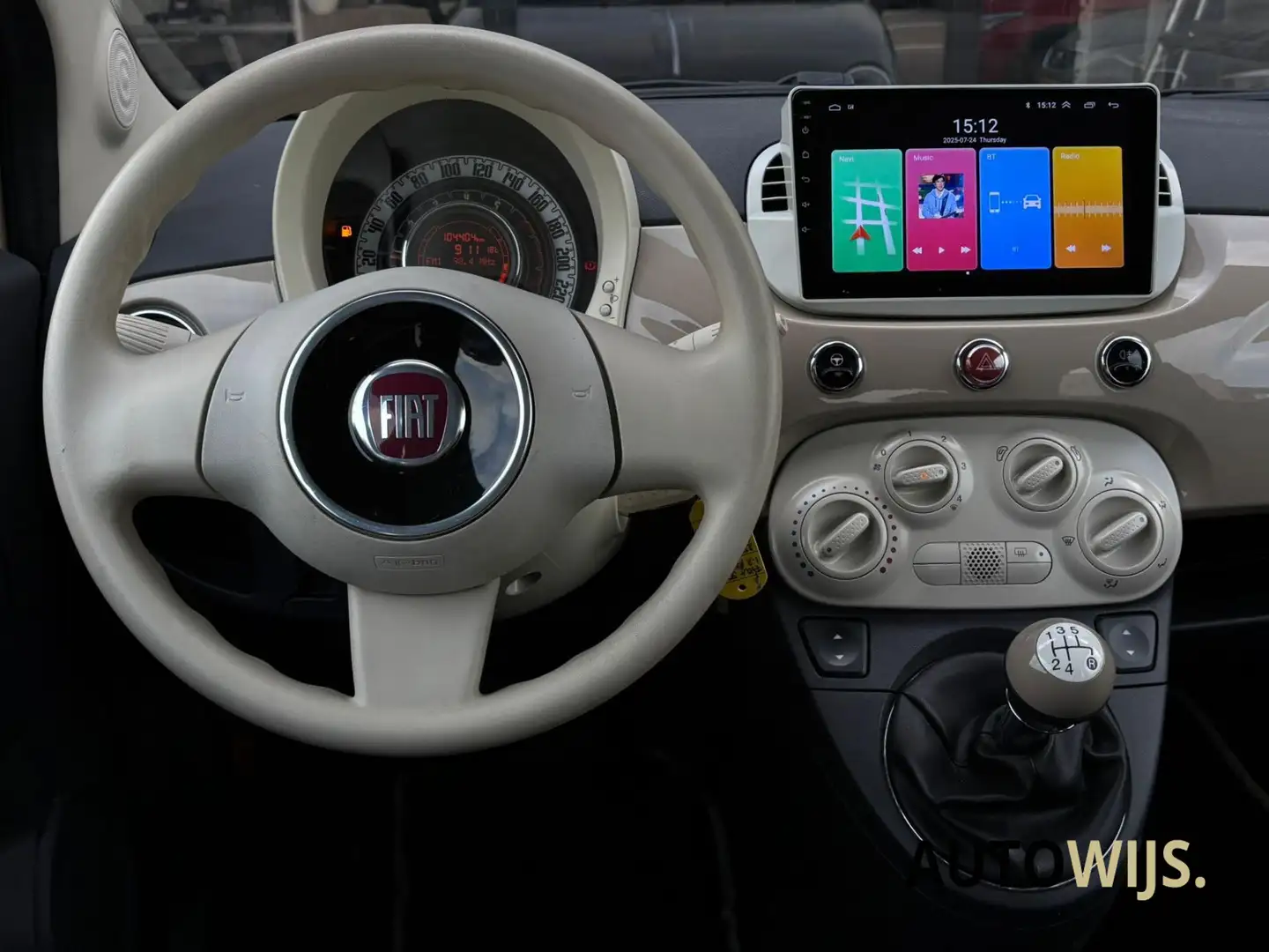 Fiat 500C 1.2 Lounge|Carplay|Goed onderhouden|LM-Velg Коричневий - 2