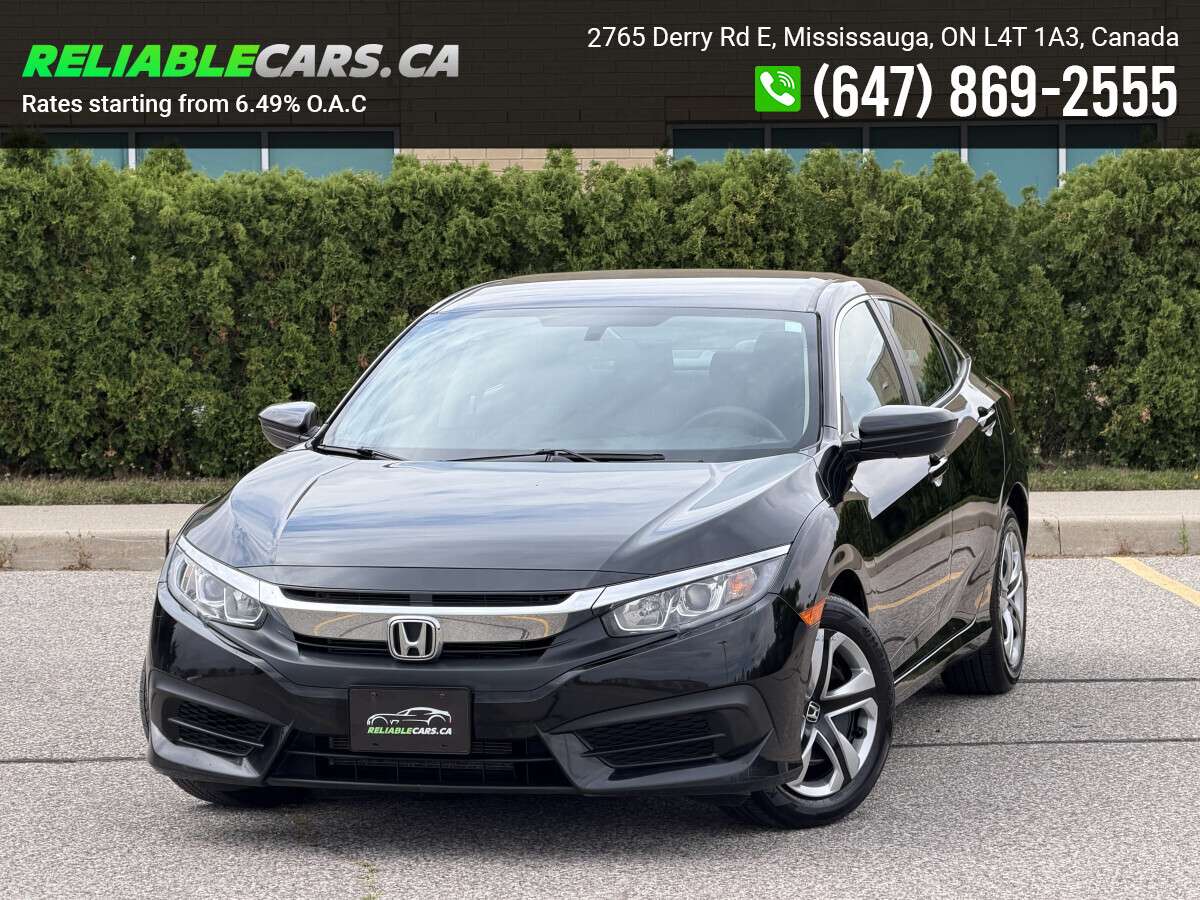 2018 Honda Civic LX | No-Accident | CarPlay | Heated Seats | Back-C