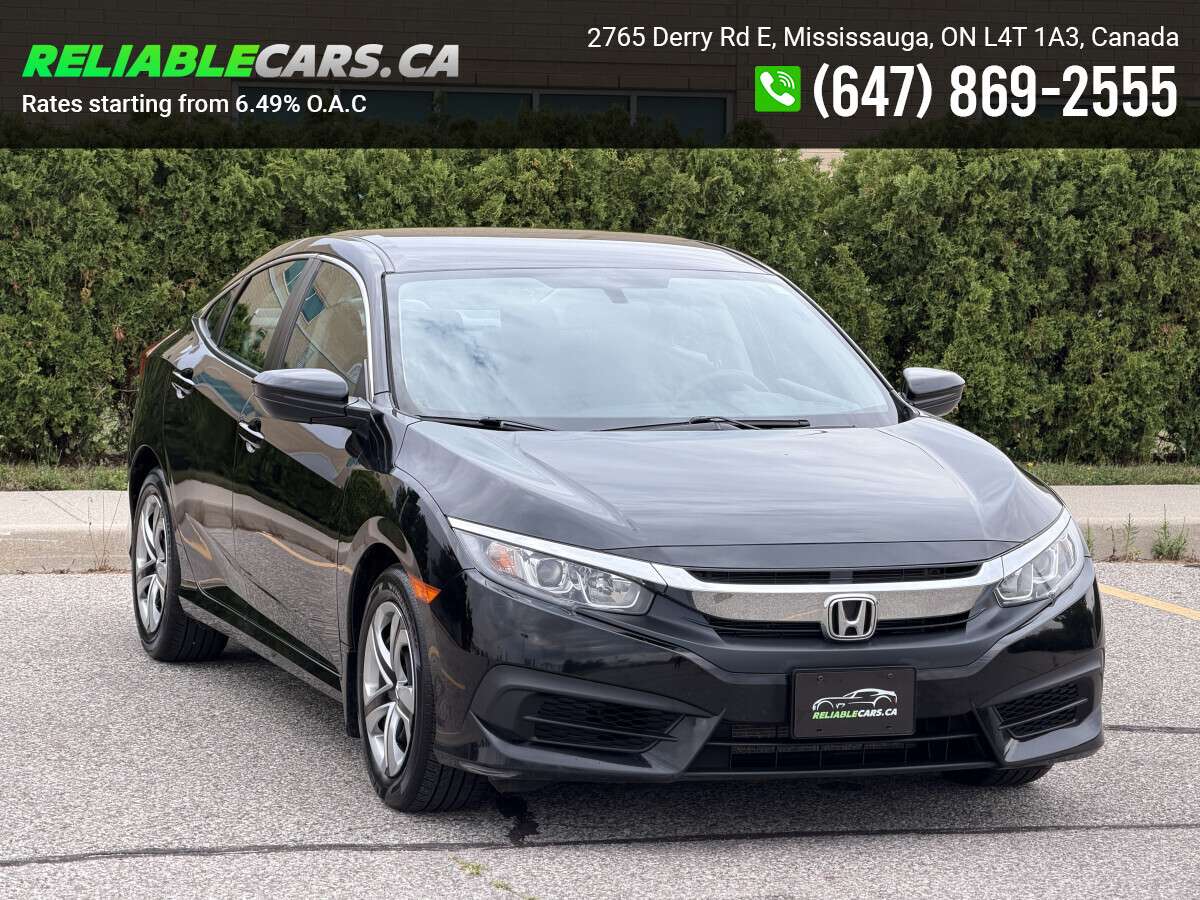 2018 Honda Civic LX | No-Accident | CarPlay | Heated Seats | Back-C — снимка 1