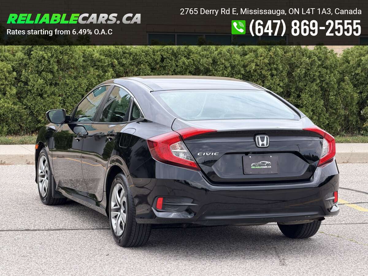 2018 Honda Civic LX | No-Accident | CarPlay | Heated Seats | Back-C — снимка 1