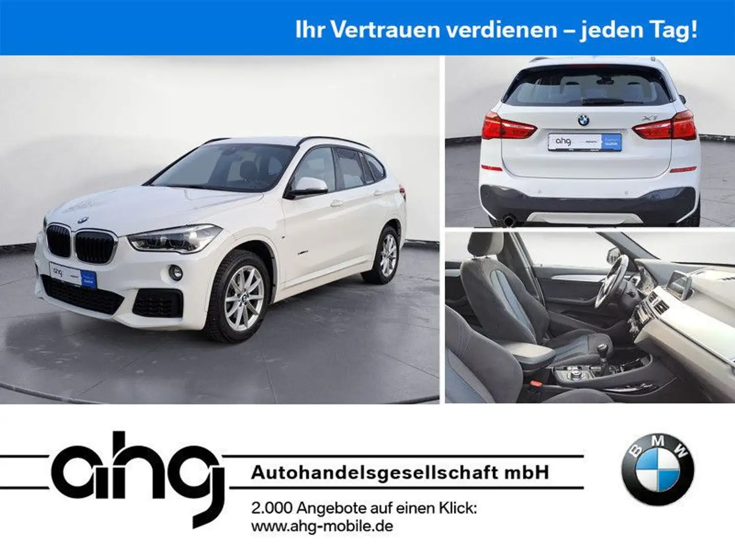 BMW X1 sDrive18i M-Sport *Shadow*Navi*LED*PDC* Weiß - 1