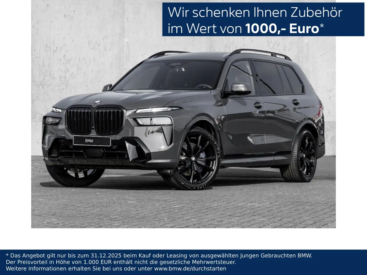 BMW X7 xDrive40d 22" M-Sport DA Prof. 360° H/K Standheizu Grijs - 1