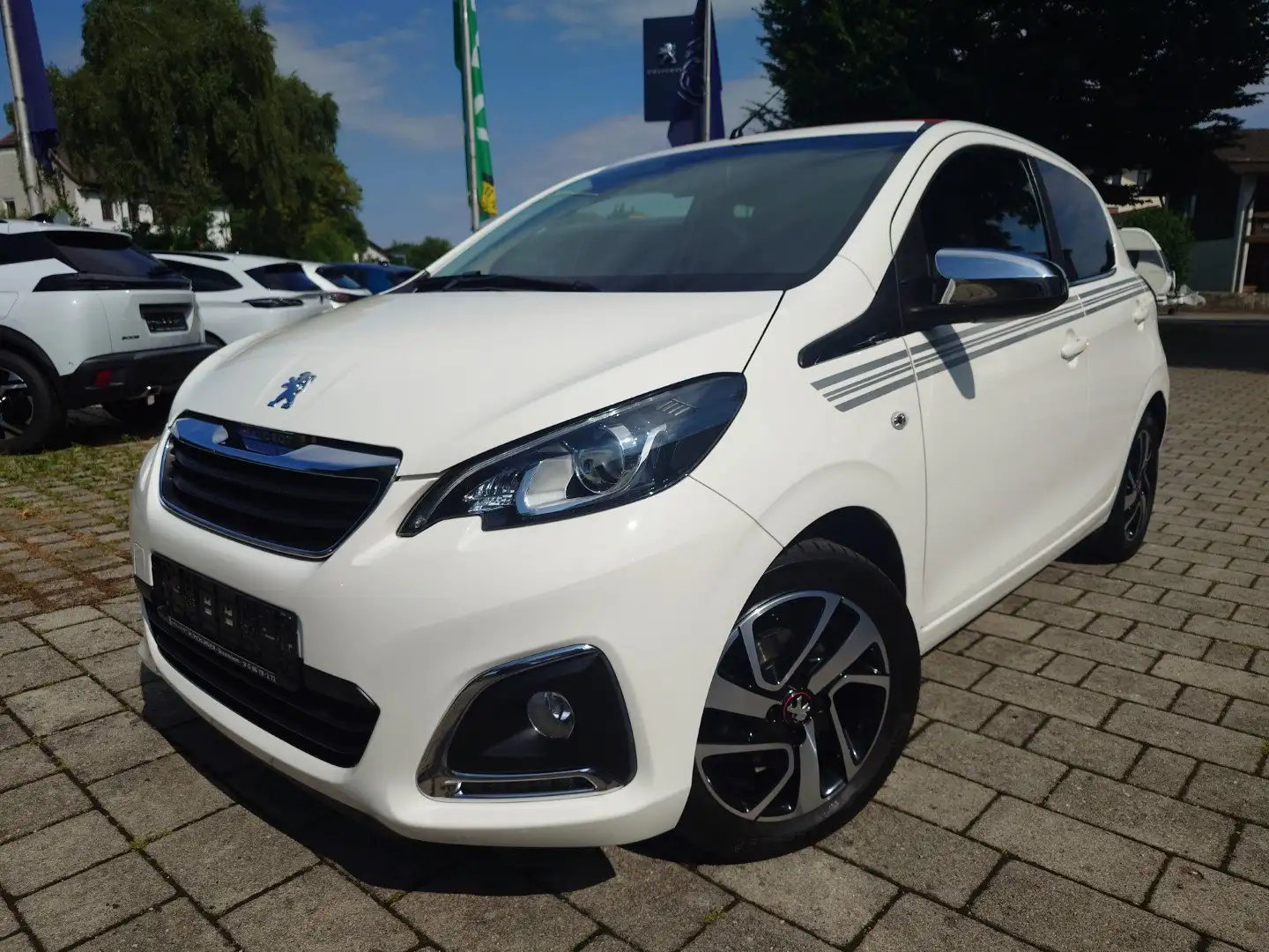 Peugeot 108 TOP! 1,0 VTi Collection *SHZ*Verdeck*1. Hand* Blanc - 1