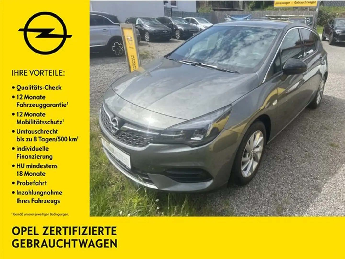 Opel Astra K 5-tg Elegance Navi,LED,SHZ,PDC,Telefon,USB,DAB! Grau - 1