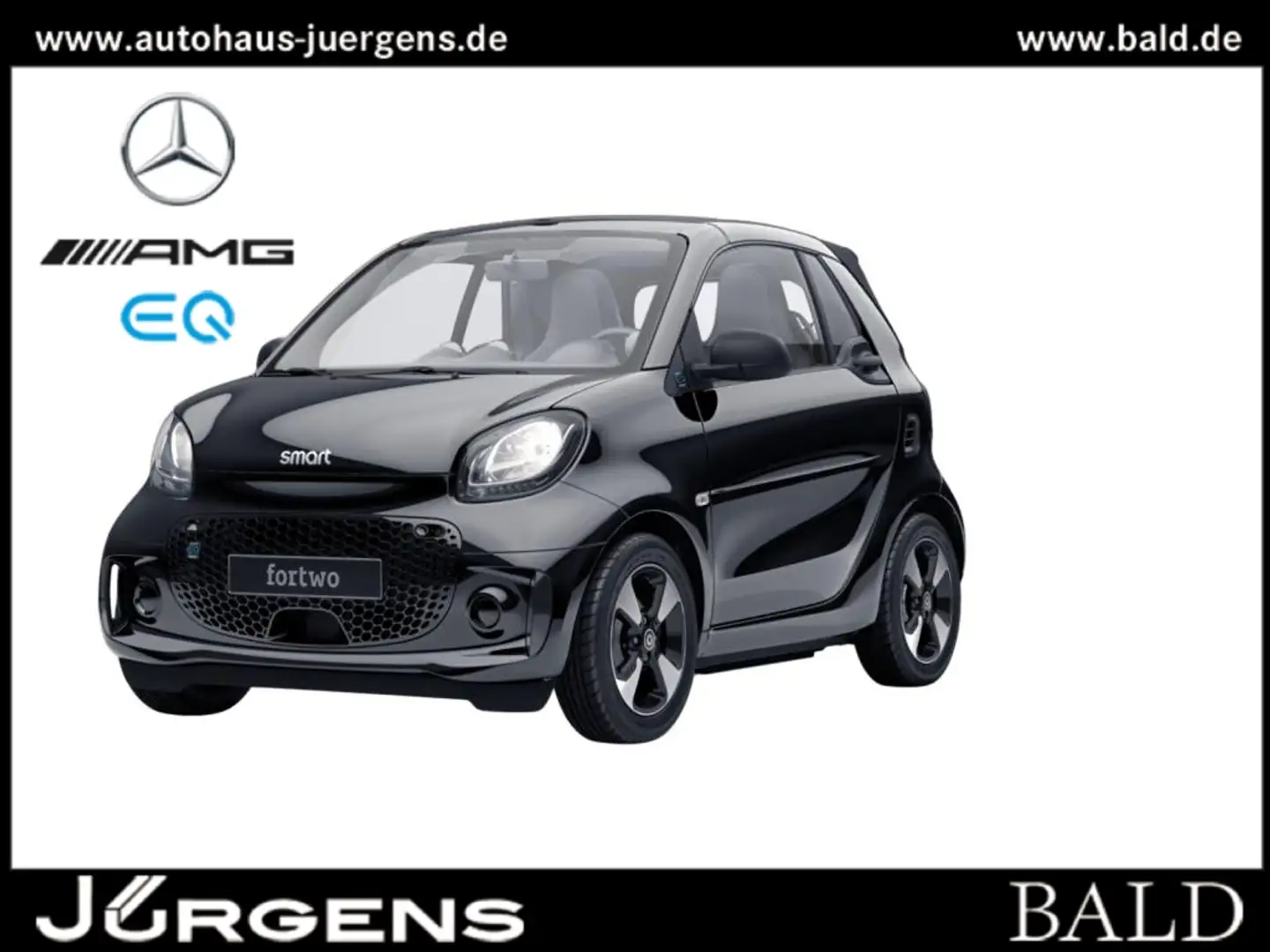 smart forTwo smart EQ  cabrio +Style+Urban+Navi+SHZ Zwart - 1