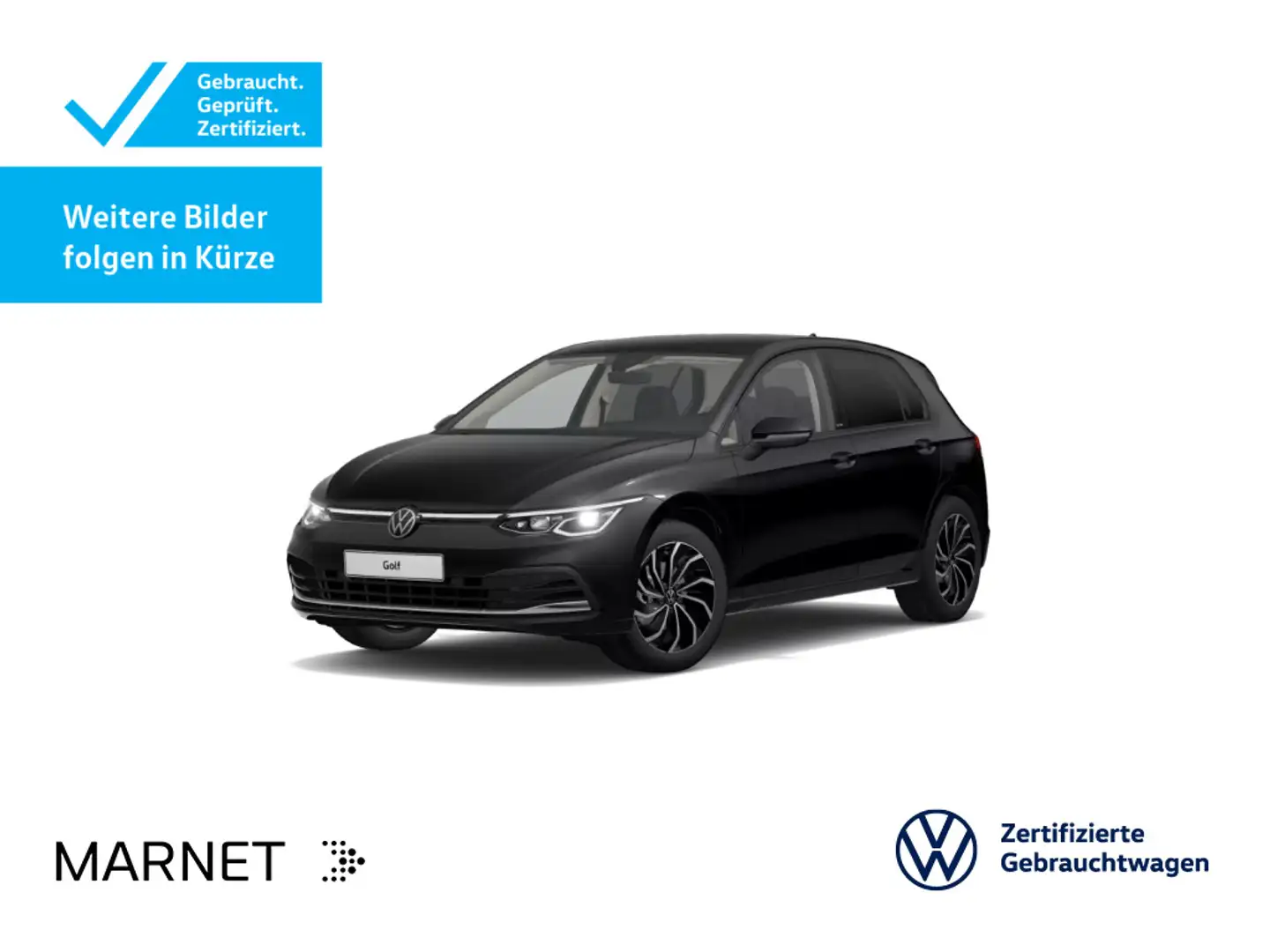 Volkswagen Golf VIII 1.5 TSI Life ACTIVE *NAVI*KAM*SHZ*LED+ Schwarz - 1