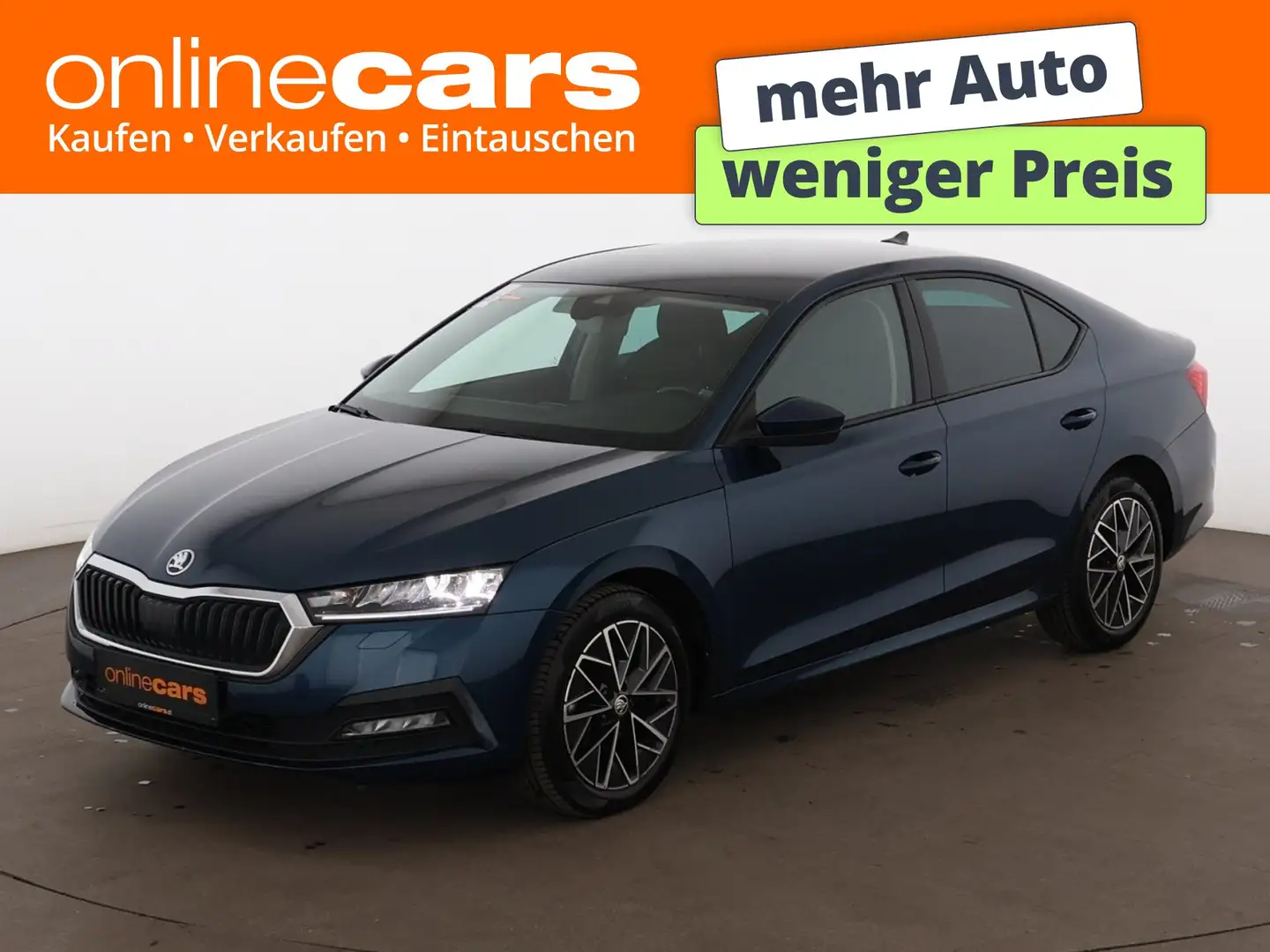 Skoda Octavia 2.0 TDI Clever Aut LED AHK SITZHZG R-CAM Blau - 1