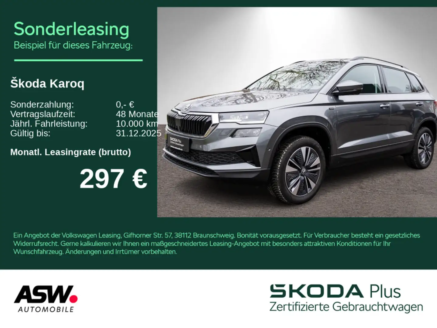Skoda Karoq Selection Tour 1,5 TSI DSG NAVI AHK PANO Gris - 1