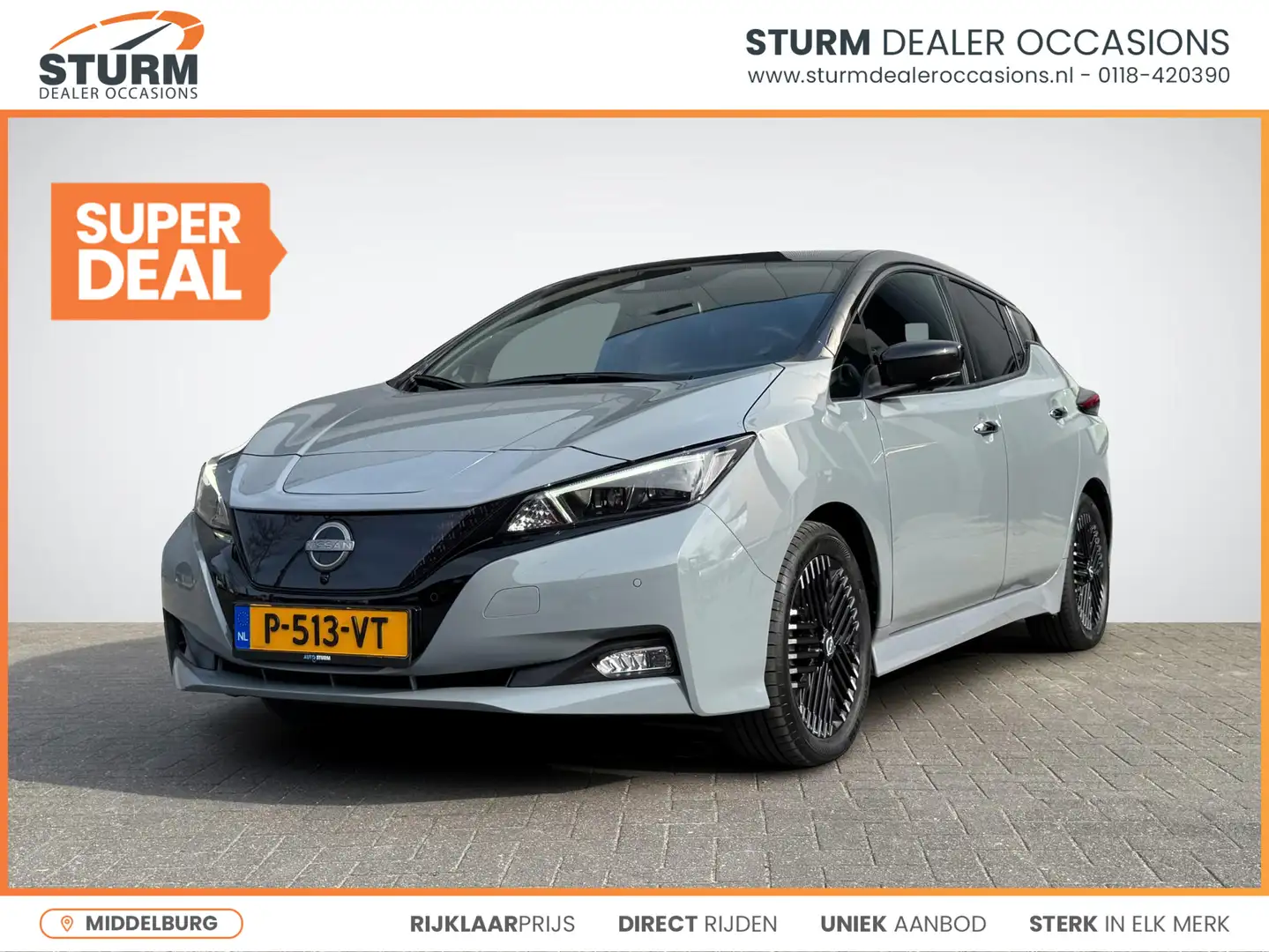 Nissan Leaf N-Connecta 40 kWh Nieuw Model! | Navigatie | 360° Grijs - 1