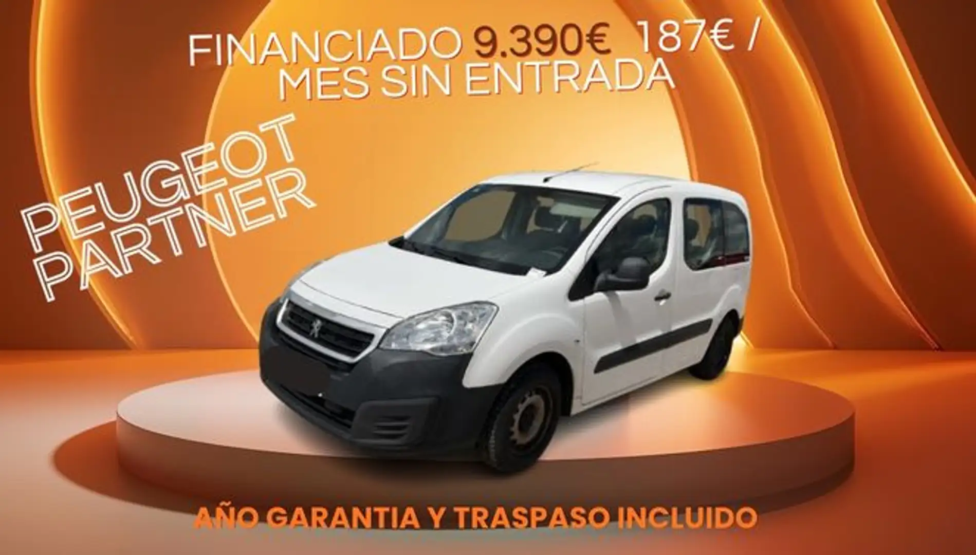 Peugeot Partner 1.6BlueHDI S&S Premium Standard 600kg 100 Blanco - 1