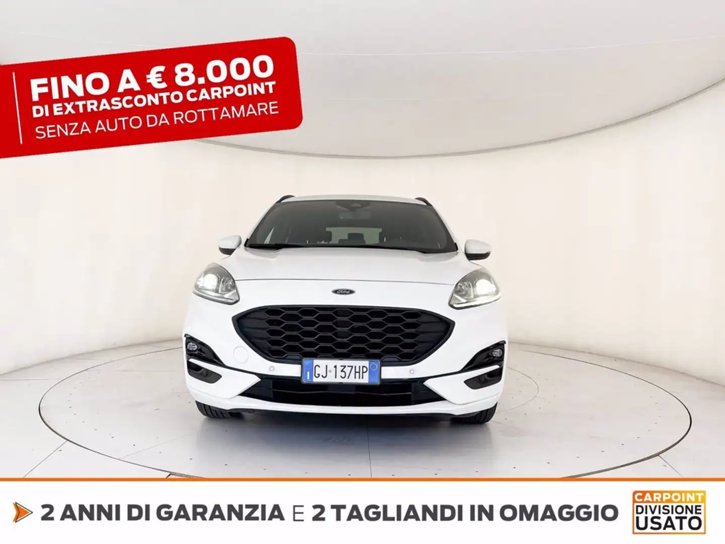 Ford Kuga 1.5 ecoblue st-line 2wd 120cv auto Bianco - 2