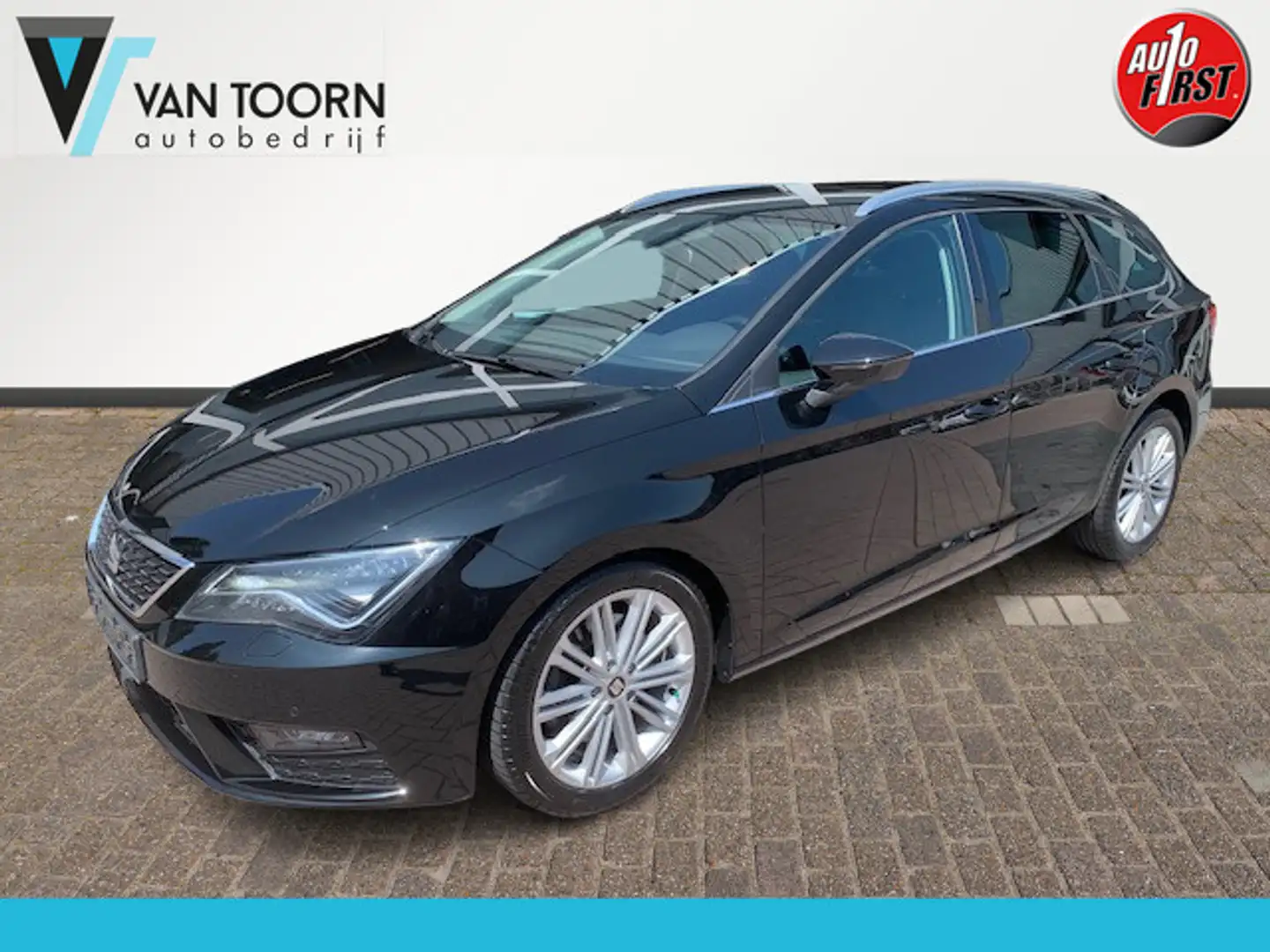 SEAT Leon ST 1.4 EcoTSI Xcellence , trekhaak, leder. Zwart - 1