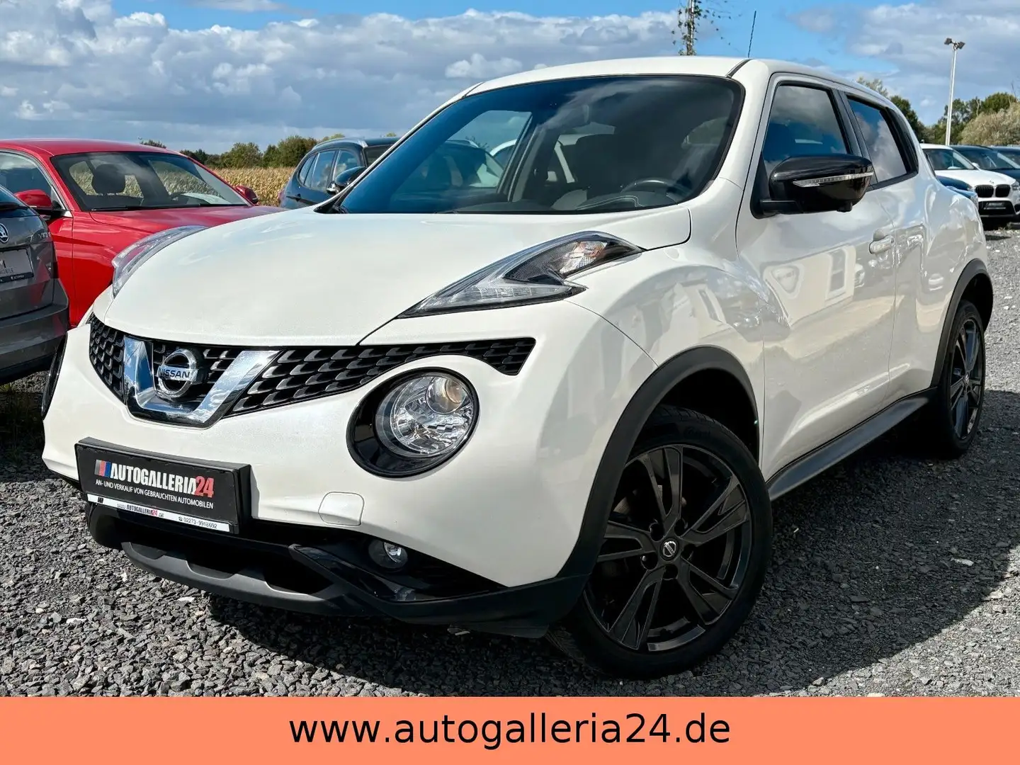 Nissan Juke 1.2 N-Vision Navi Leder Kamera SCHECKHEFT Weiß - 1