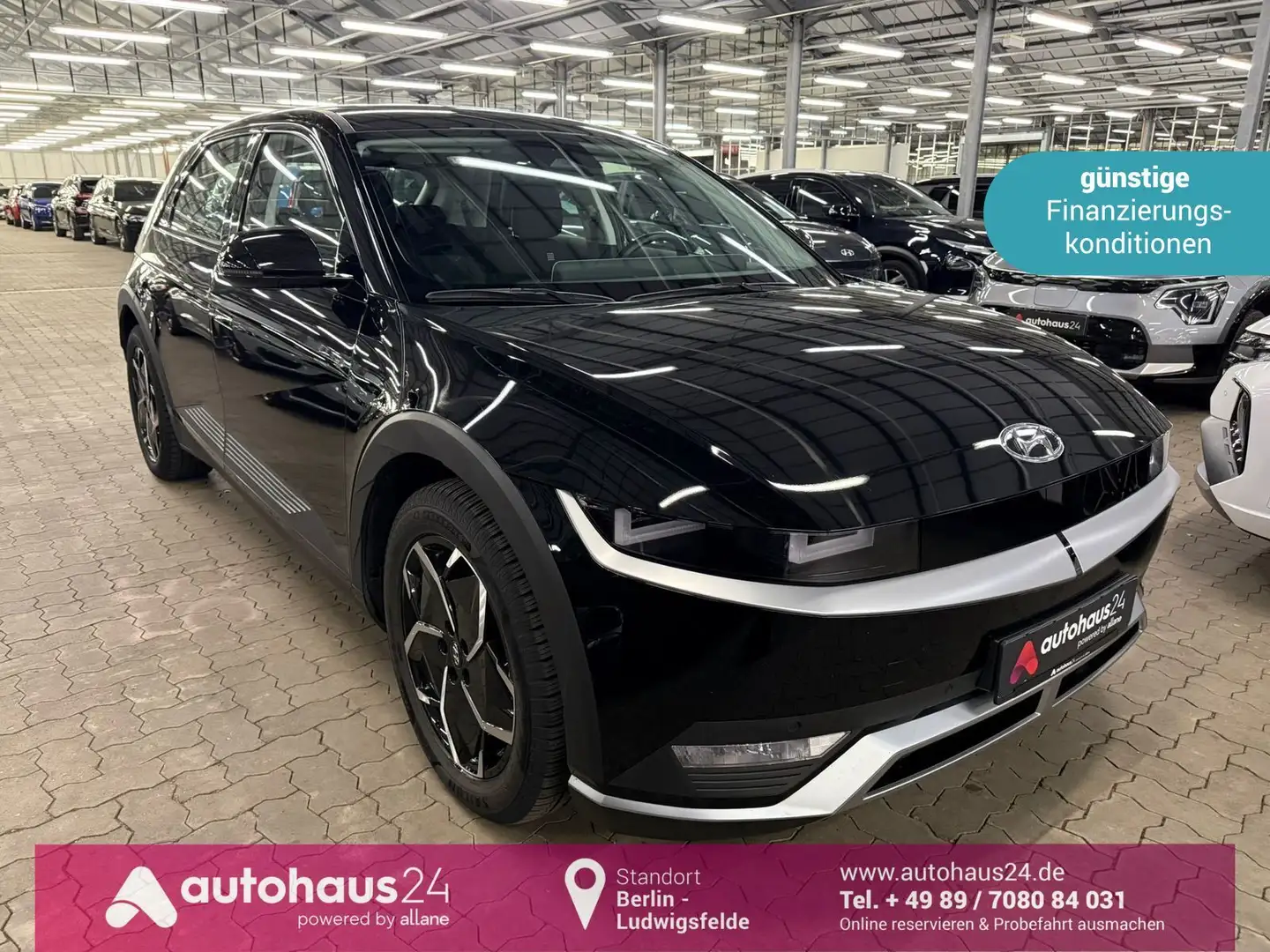 Hyundai IONIQ 5 Dynamiq 58 kWh|ACC|Kamera|Navi|LED Schwarz - 1