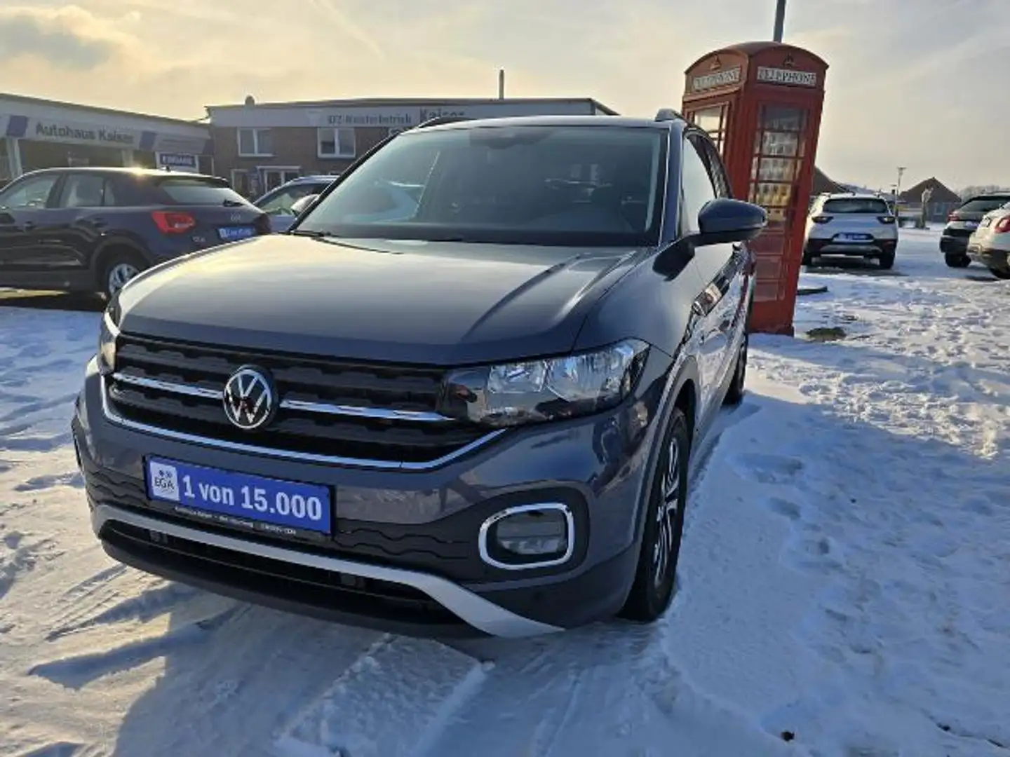 Volkswagen T-Cross 1.0 TSI Active  #Navi #Klima #AHK #ALU #SHZ Gris - 2