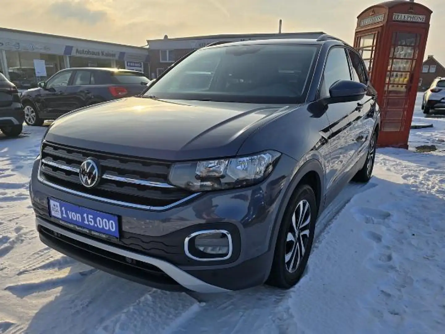 Volkswagen T-Cross 1.0 TSI Active  #Navi #Klima #AHK #ALU #SHZ Gris - 1
