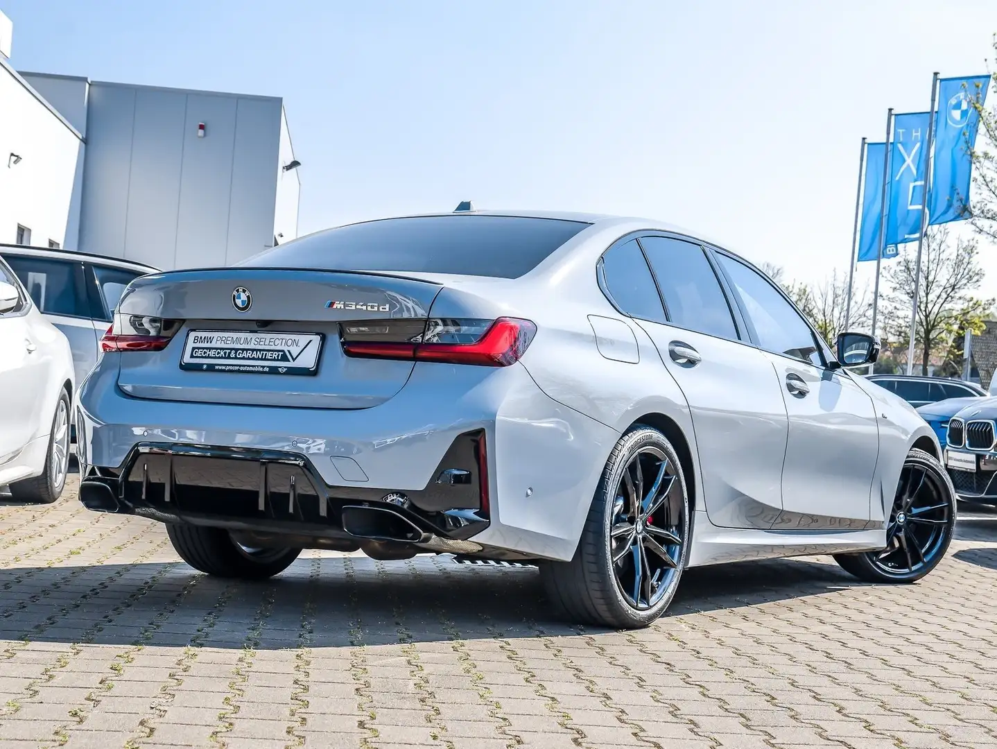 BMW 340 M340d xDrive MSport PRO Adap.LED H/K Glasd. DA PA Grigio - 2