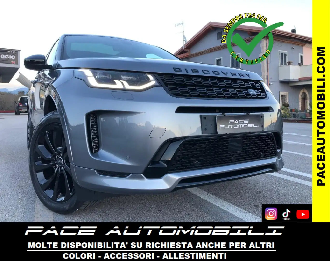 Land Rover Discovery Sport D165 R DYNAMIC S R-DYNAMIC RDYNAMIC PELLE AWD ACC Grigio - 1