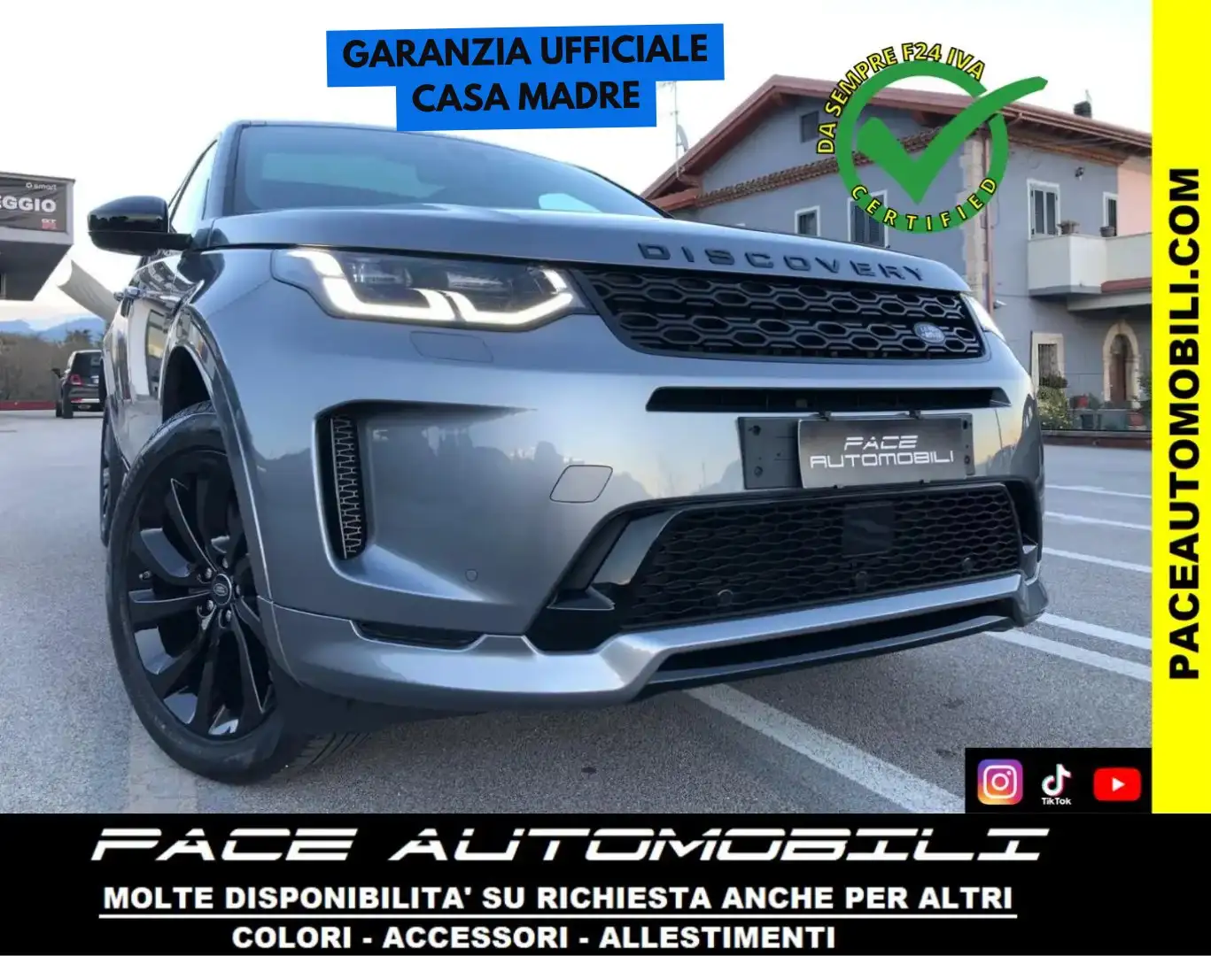 Land Rover Discovery Sport D165 R DYNAMIC S R-DYNAMIC RDYNAMIC PELLE AWD ACC Grigio - 1