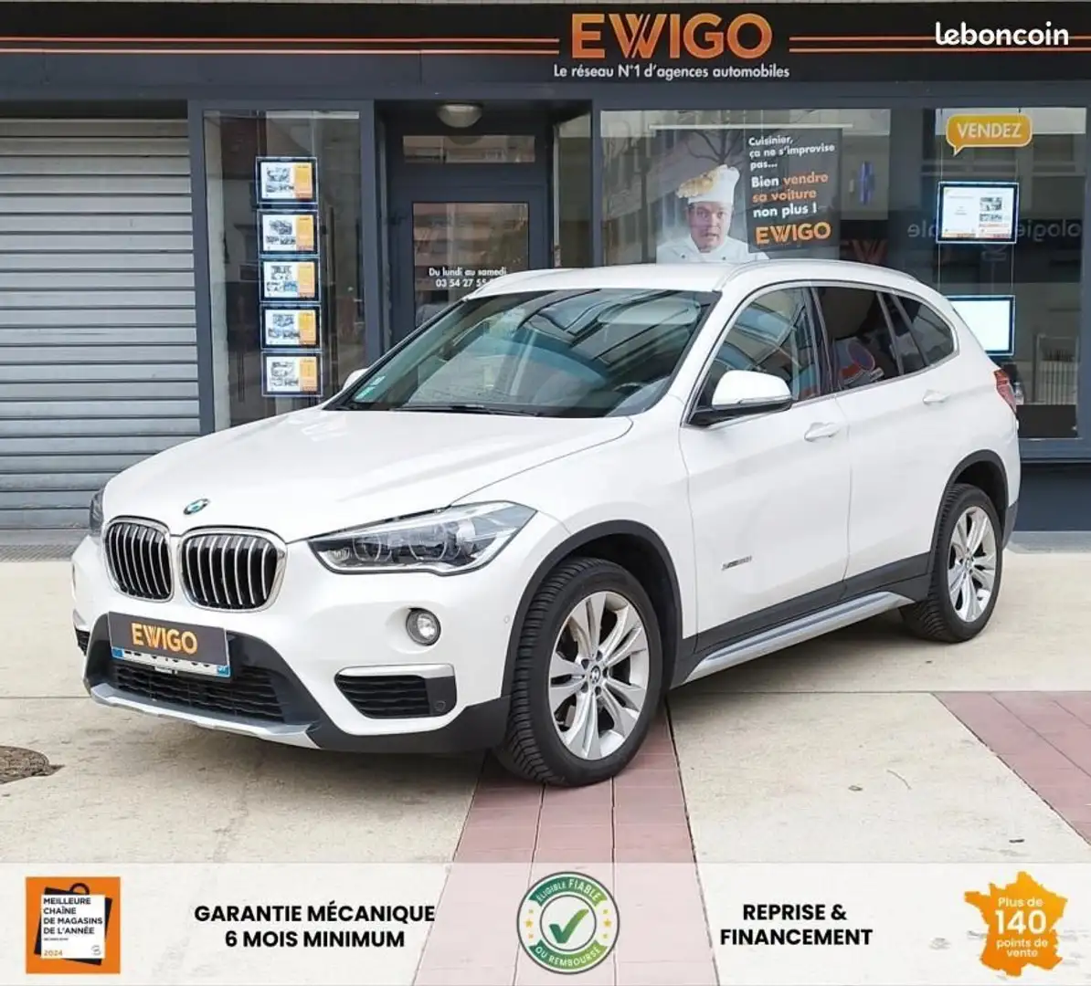 BMW X1 2.0 I 190 CH X-LINE XDRIVE BVA 1ER MAIN ENTRETIEN  Blanc - 1