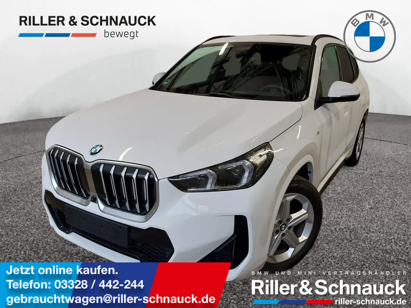 BMW X1 xDrive 20d M Sport PANO+HUD+ACC+360°KAM Weiß - 1