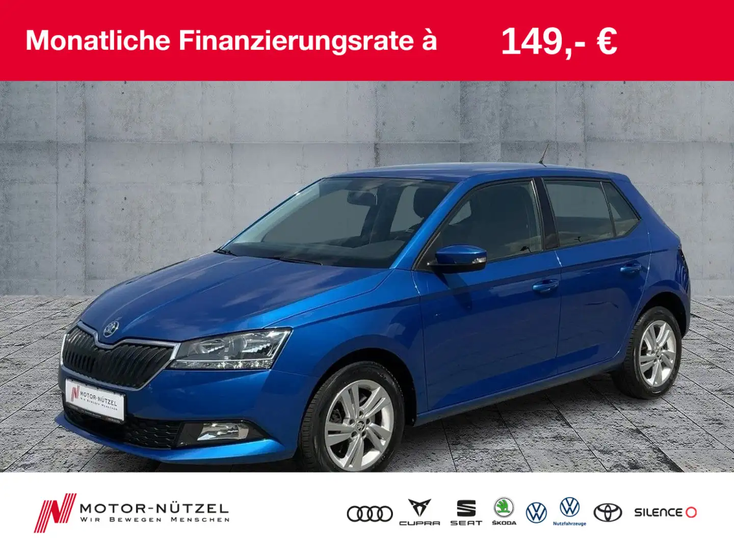 Skoda Fabia 1.0 TSI AMBITION APP+GRA+KLIMA+MFL+NSW+15" Azul - 1