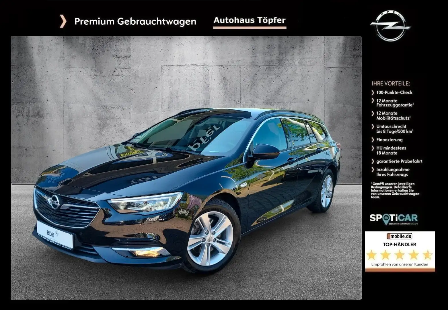 Opel Insignia B ST aus 1-Hand/Scheckheft/Matrix-LED Schwarz - 1