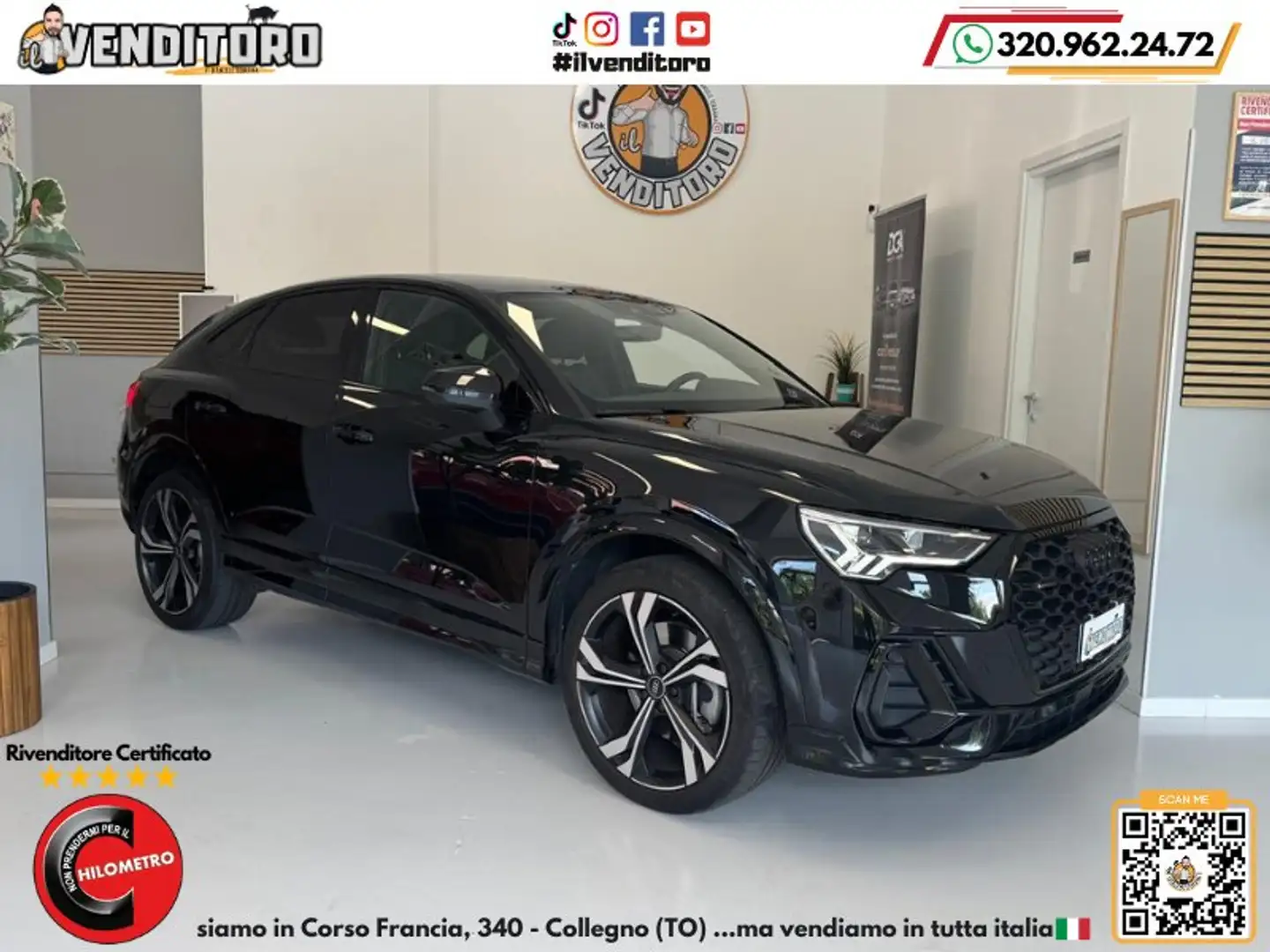 Audi Q3 Q3 Sportback 40 2.0 tdi quattro 200cv s-tronic Noir - 1