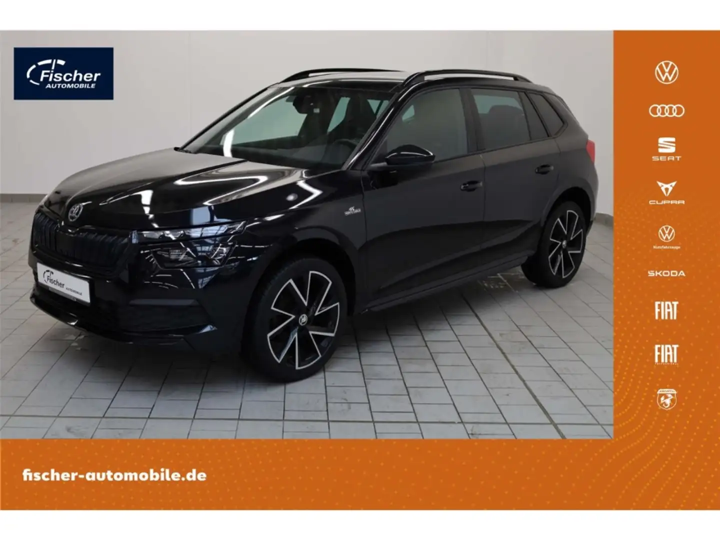 Skoda Kamiq 1.5 TSI Monte Carlo DSG AHK/P-Dach/LED/NAV Schwarz - 1