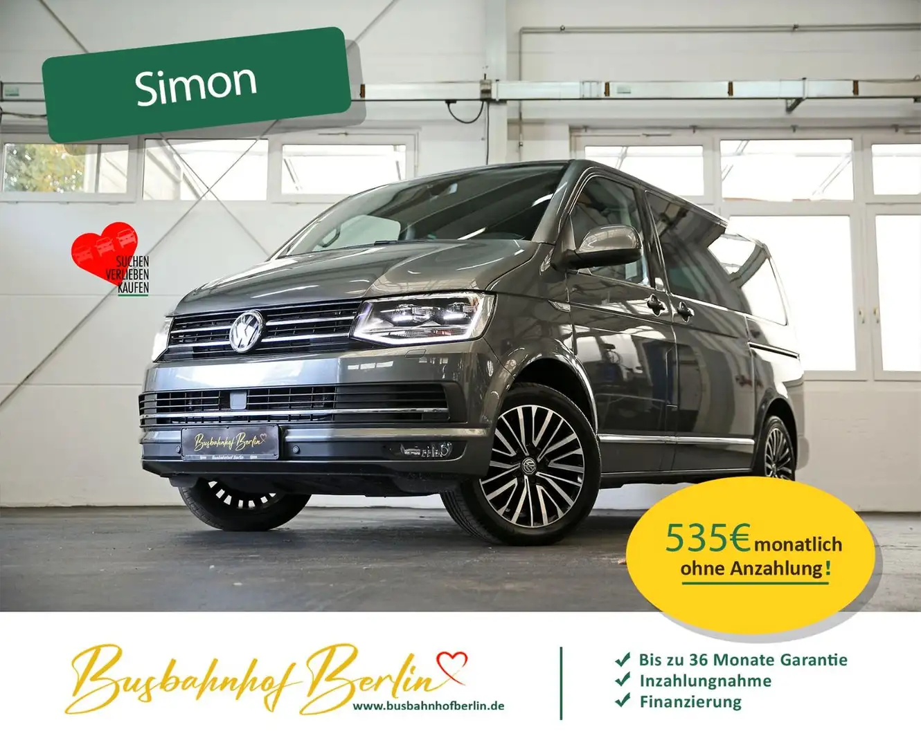 Volkswagen T6 Multivan JOIN DSG LED Standhzg. 2Schiebetüren Gris - 1