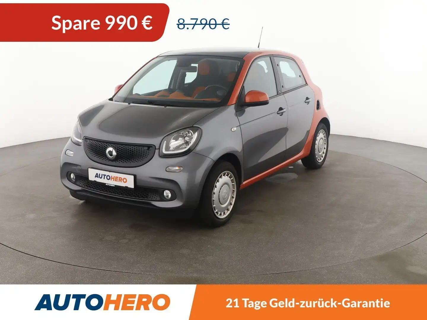 smart forFour 1.0 Edition # 1 passion*NAVI*TEMPO*CAM*SHZ*KLIMA* Silber - 1