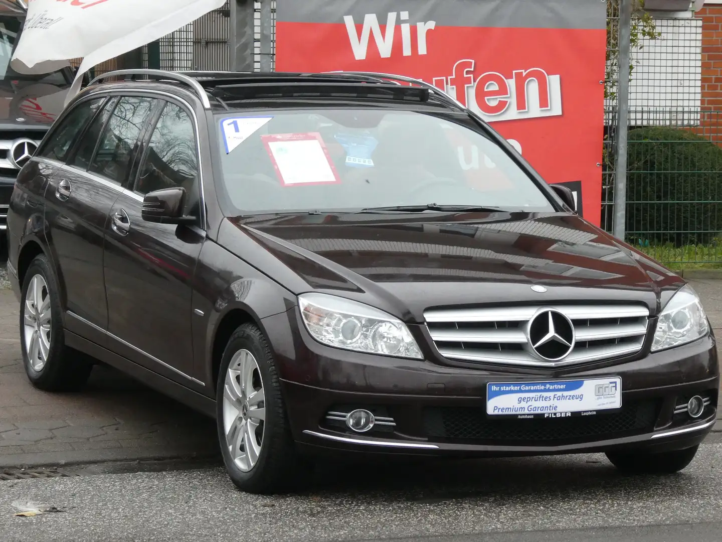 Mercedes-Benz C 200 AVANTGARDE*TÜV bis09/2027 SchiebedachVollLeder Braun - 1