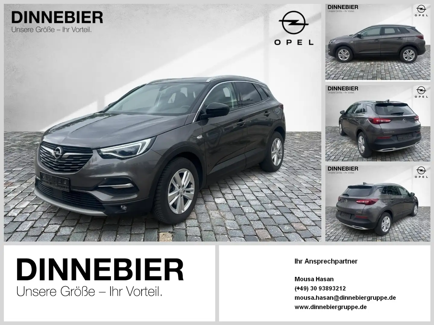 Opel Grandland PHEV  *NAVI*KAMERA*LED+SITZHEIZUNG* Bel.Sitz 360 F Grau - 1